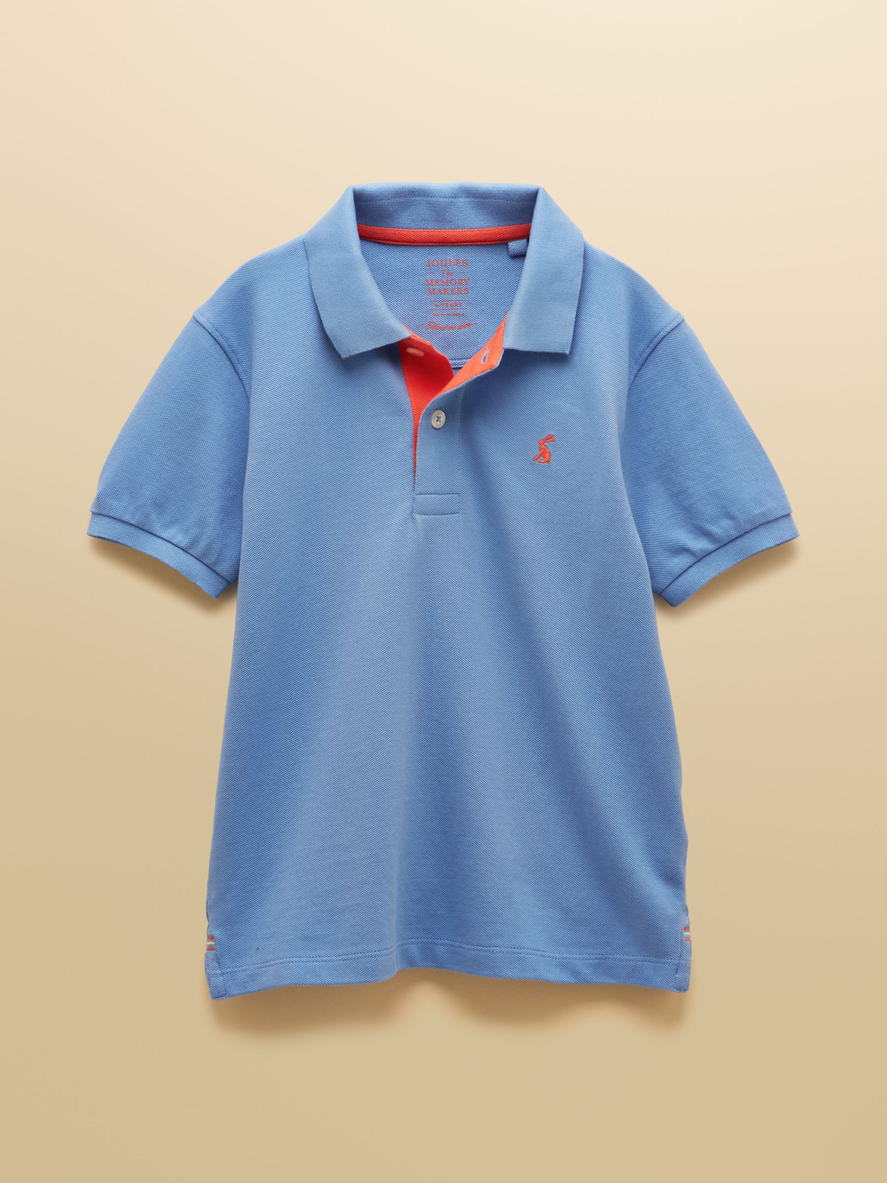 Boys' Woody Blue Short Sleeve Cotton Polo Shirt - Image 1 of 5