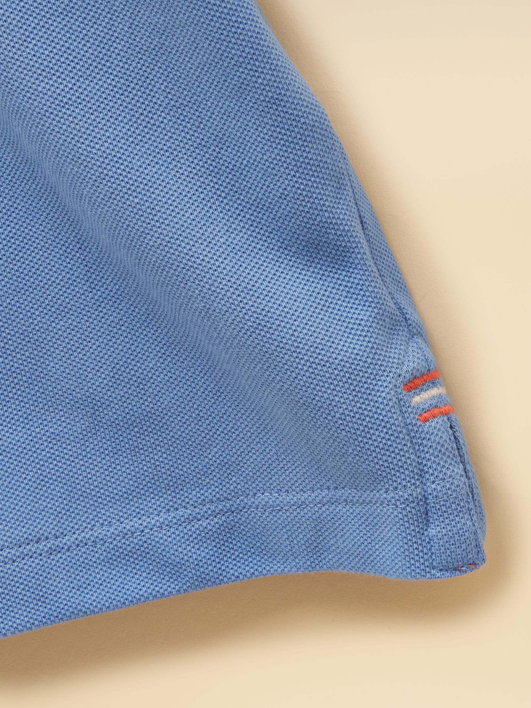 Boys' Woody Blue Short Sleeve Cotton Polo Shirt - Image 4 of 5