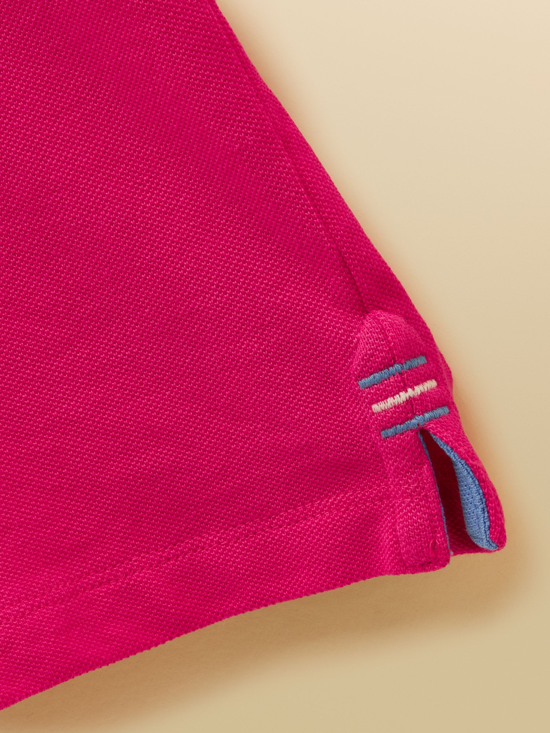 Boys' Woody Raspberry Pink Short Sleeve Cotton Polo Shirt - Image 4 of 5