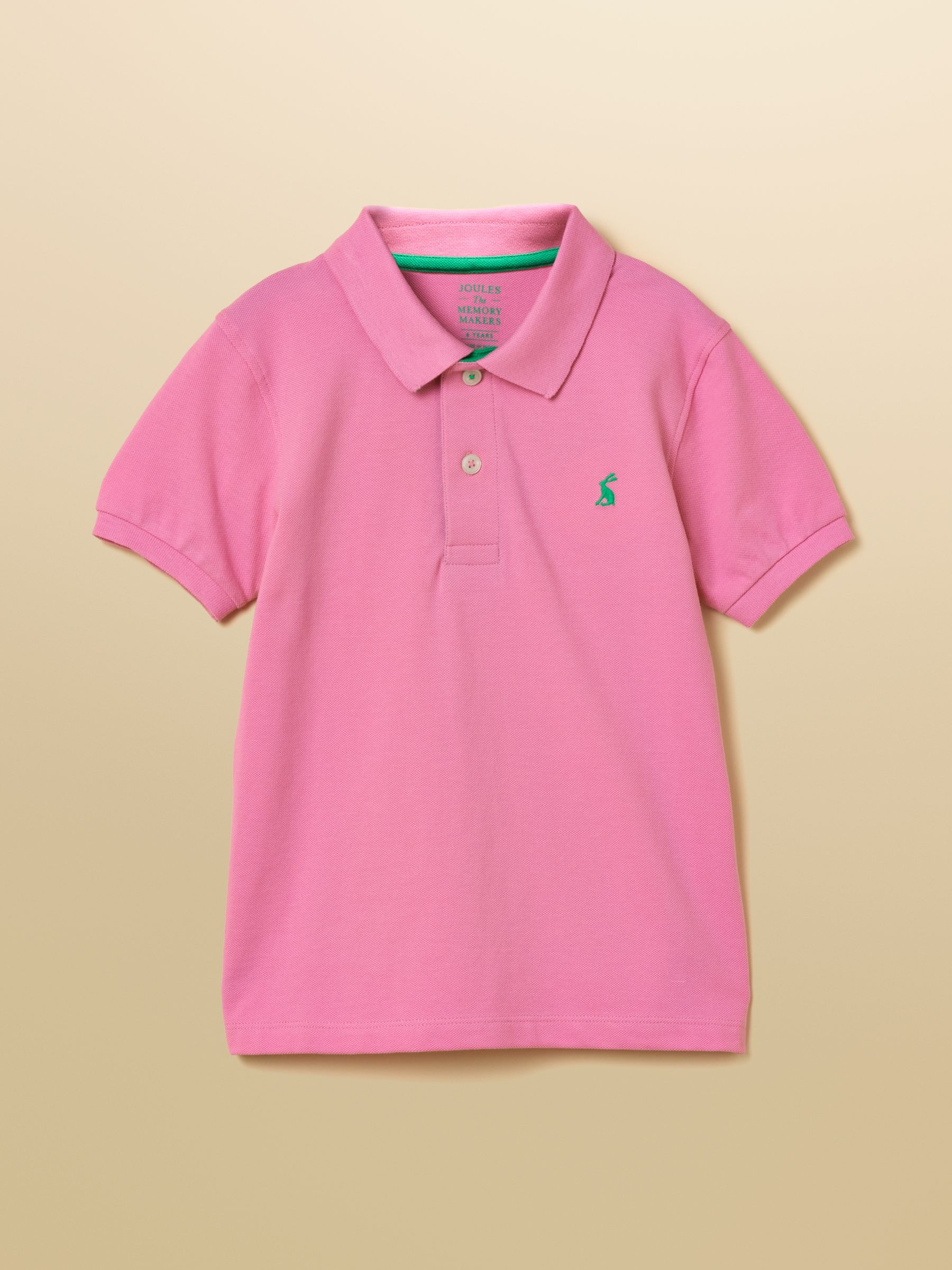 Boys' Woody Pink Short Sleeve Cotton Polo Shirt - Image 3 of 6