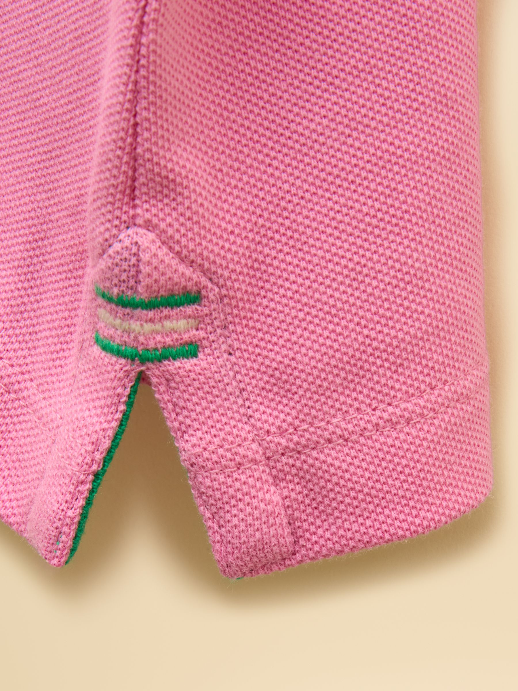 Boys' Woody Pink Short Sleeve Cotton Polo Shirt - Image 6 of 6 Boys' Woody Pink Short Sleeve Cotton Polo Shirt - Image 6 of 6