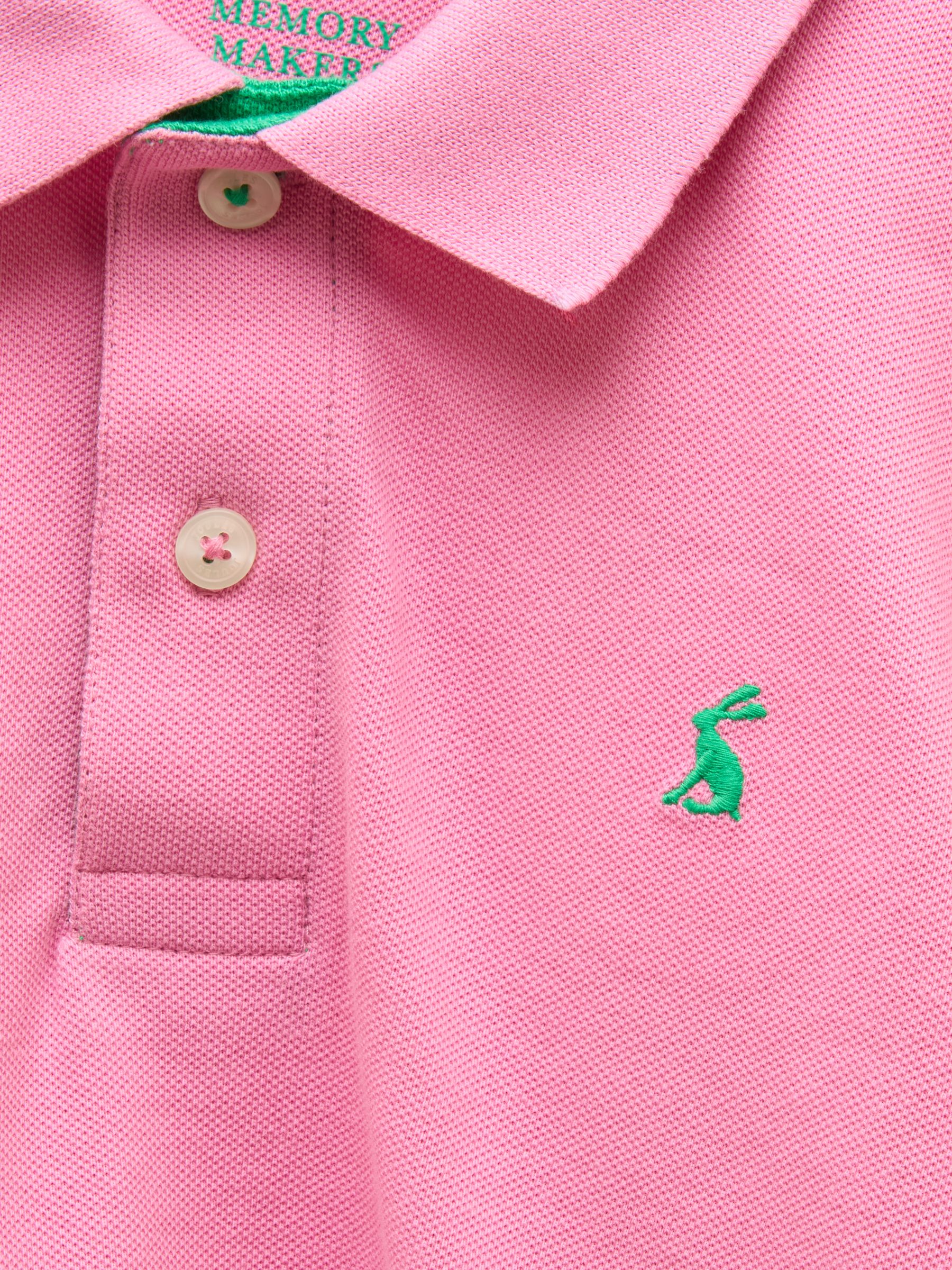 Boys' Woody Pink Short Sleeve Cotton Polo Shirt - Image 7 of 8