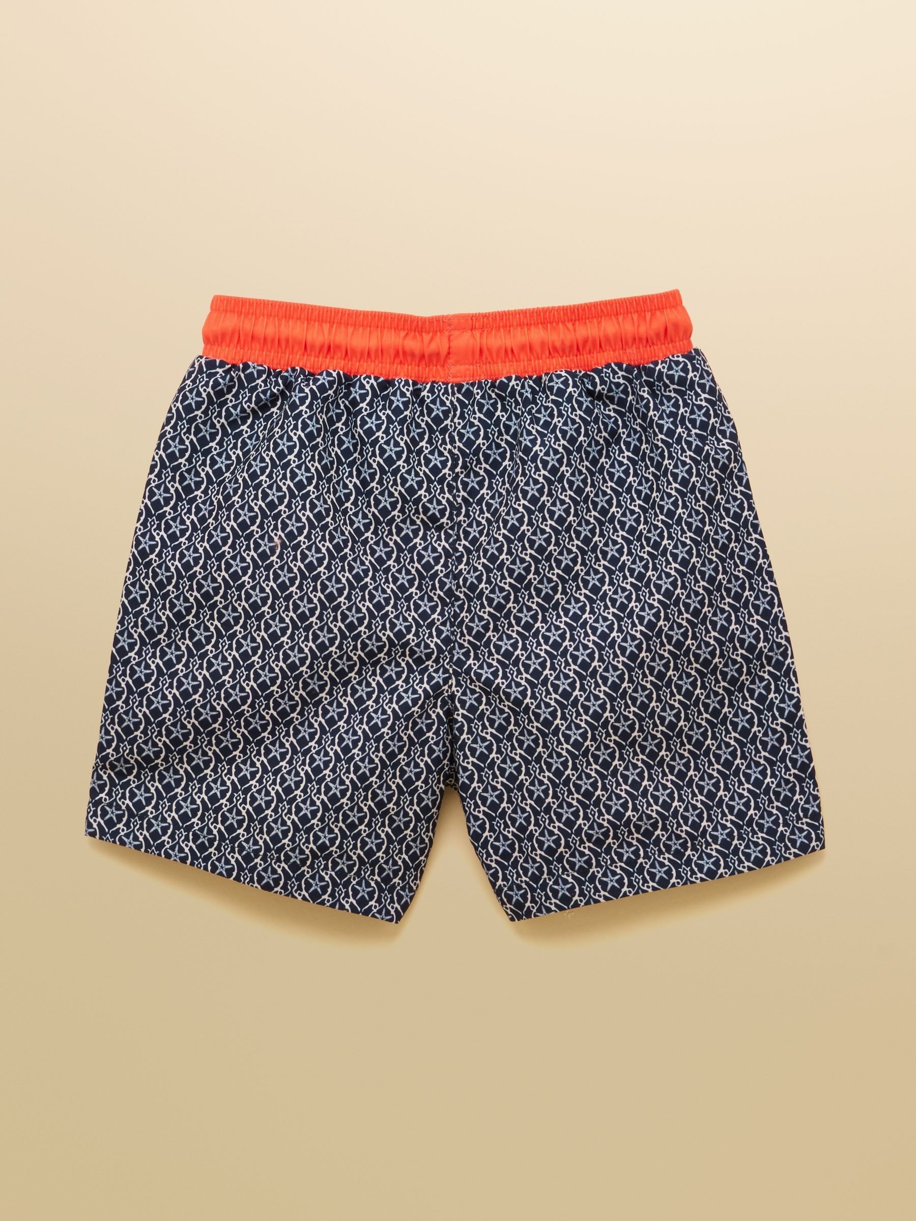 Boys' Ocean Black & White Printed Swim Shorts - Image 2 of 4