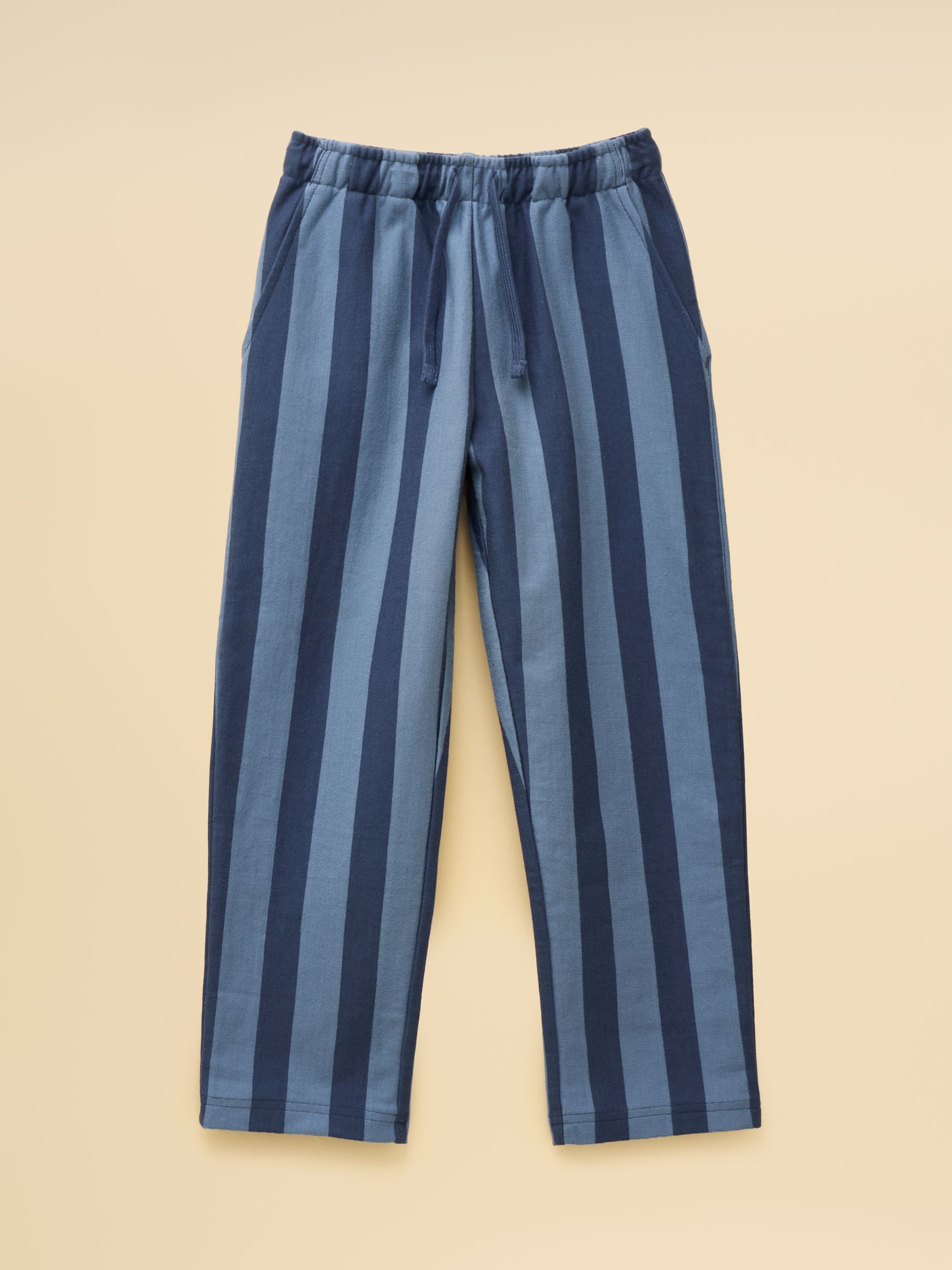 Boys' Noah Blue Striped Jersey Trousers - Image 3 of 7