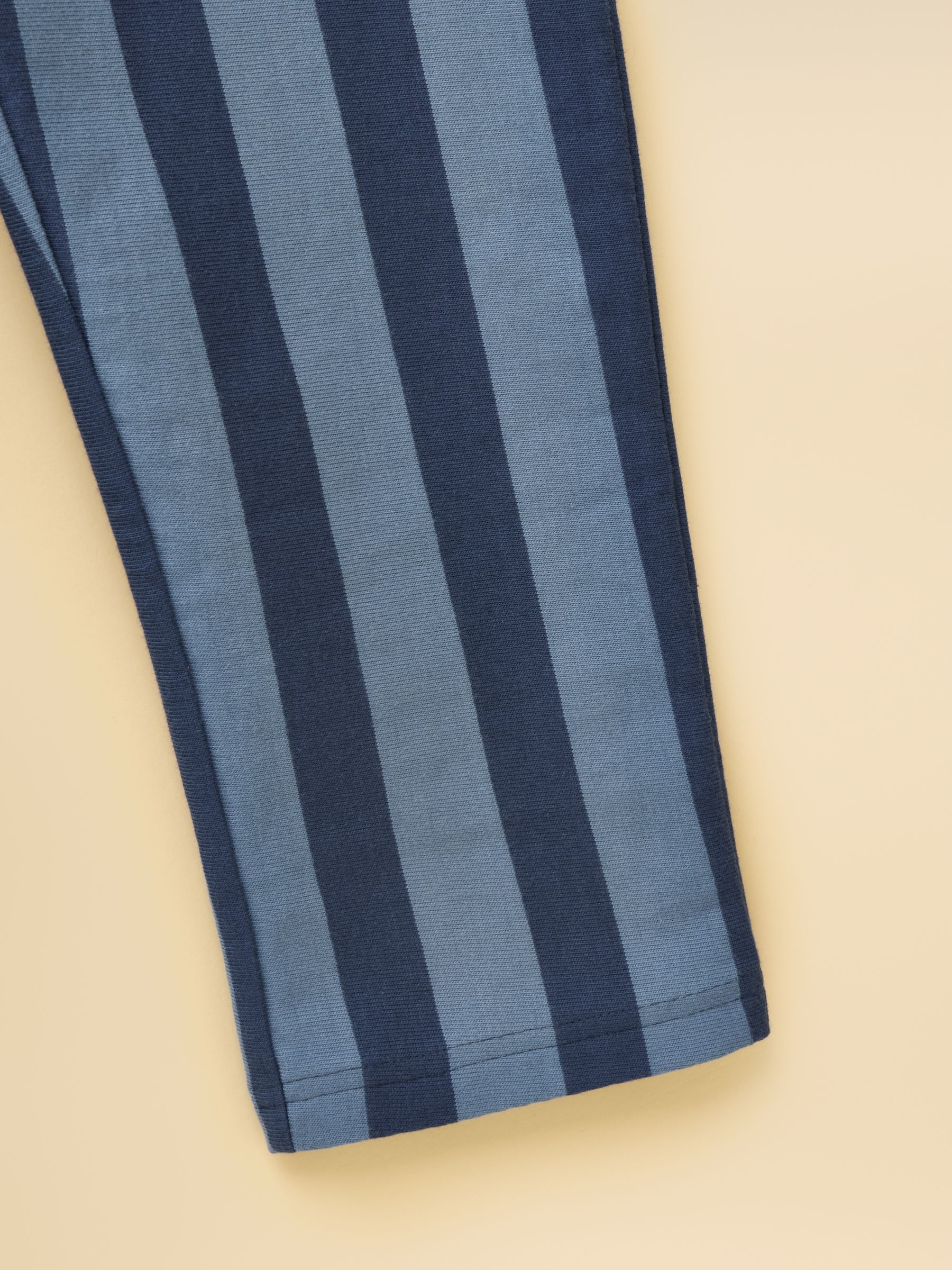 Boys' Noah Blue Striped Jersey Trousers - Image 5 of 7