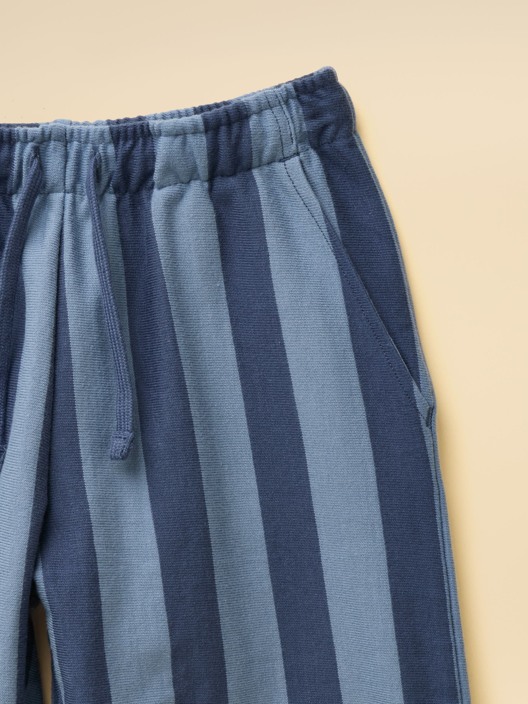 Boys' Noah Blue Striped Jersey Trousers - Image 6 of 7