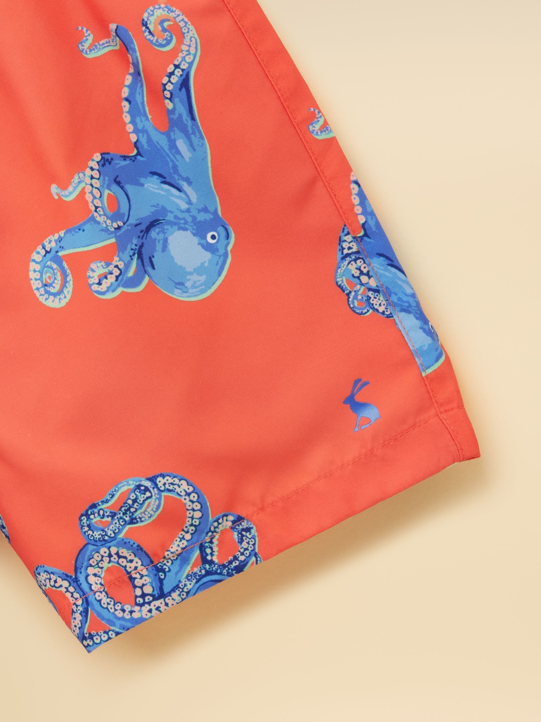 Boys' Orange Octopus Printed Swim Shorts - Image 3 of 4