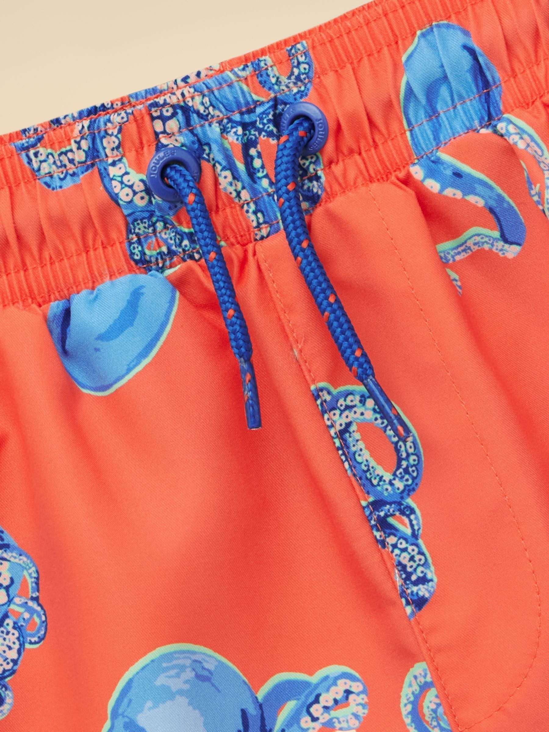 Boys' Orange Octopus Printed Swim Shorts - Image 4 of 4
