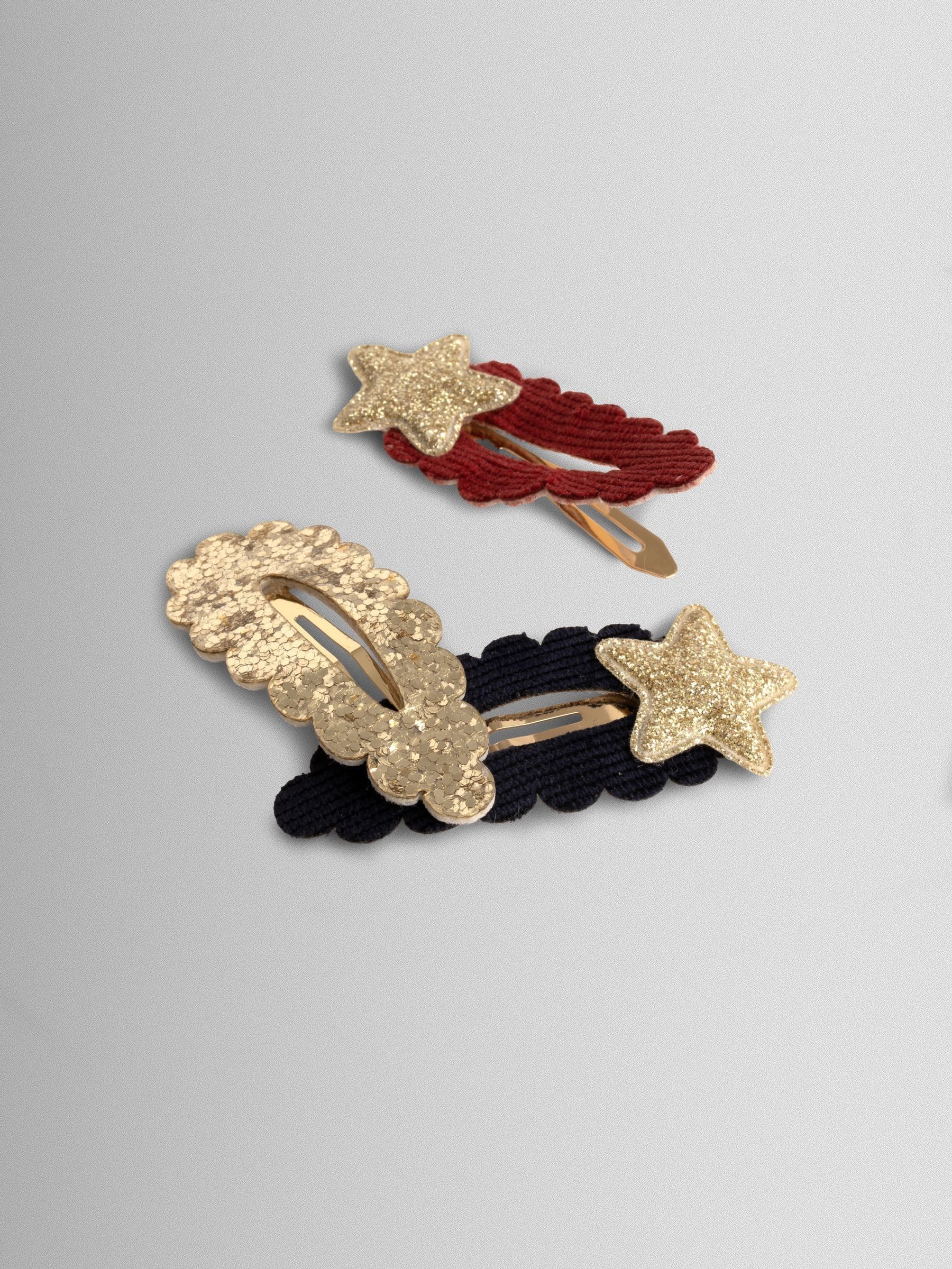 Gold 3-Pack Daisy Crochet Clips - Image 3 of 3