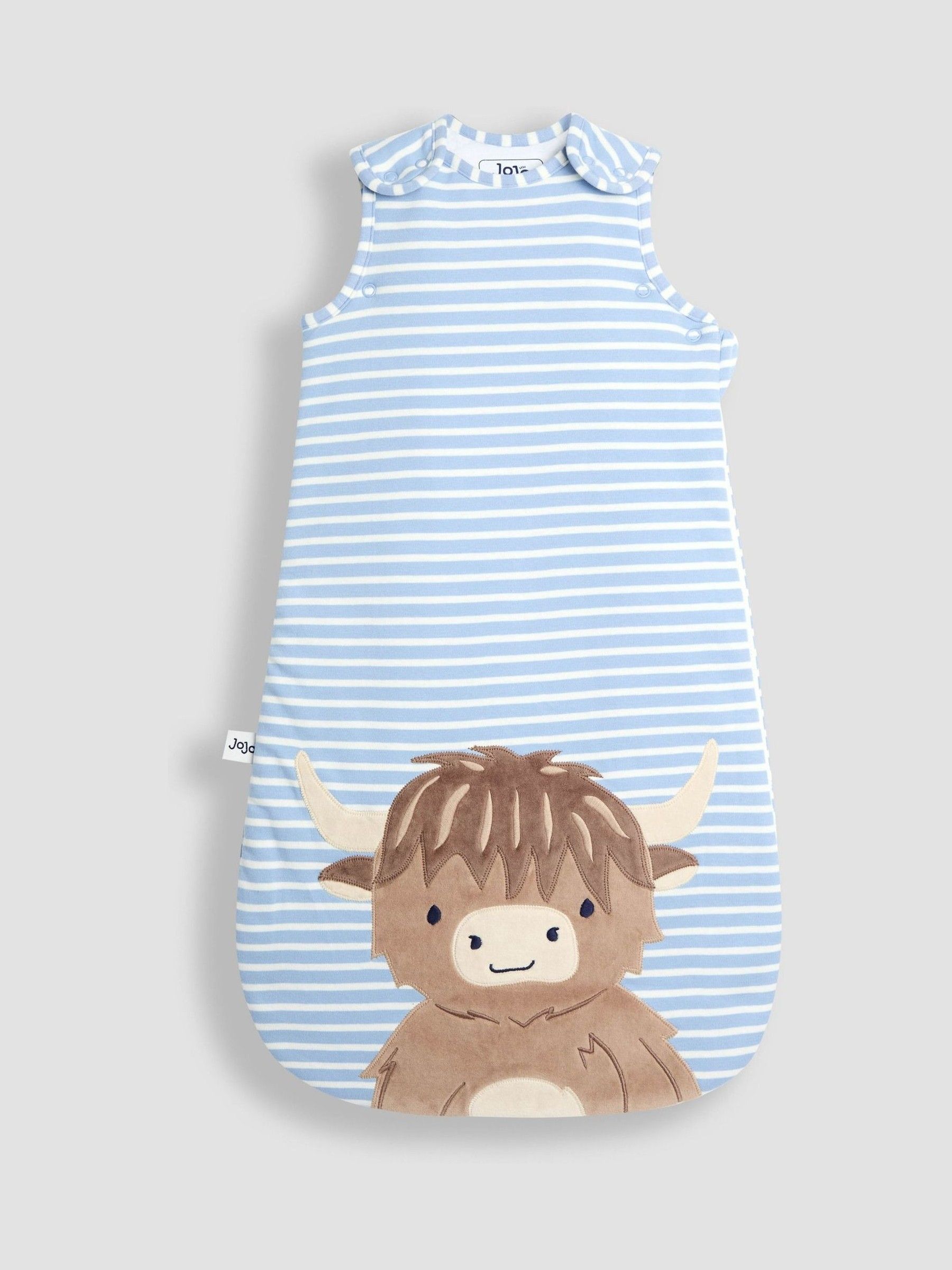 Blue Highland Cow Appliqué 2.5 tog Baby Sleeping Bag - Image 3 of 5