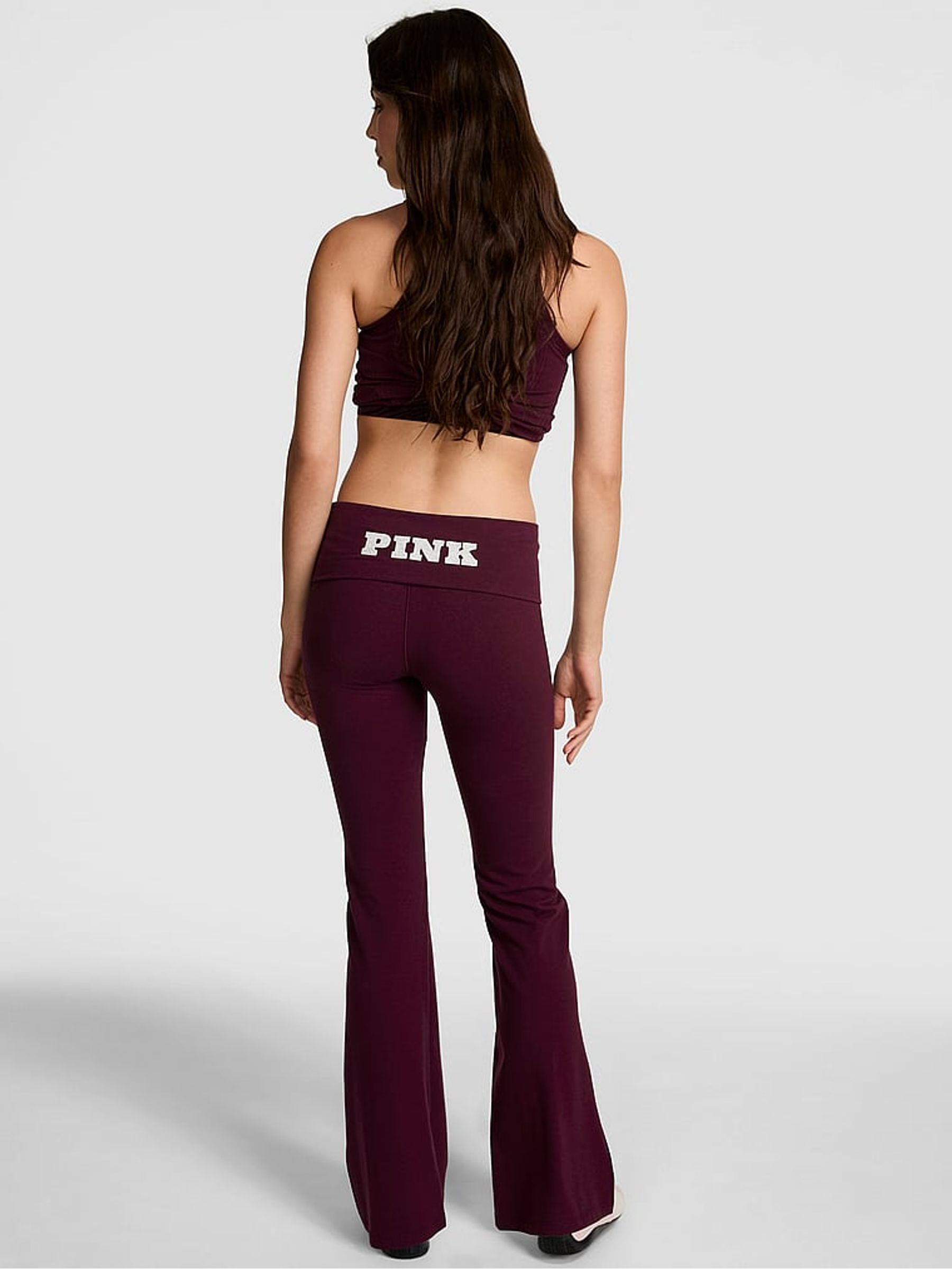 Purple Rose Foldover Leggings - Image 2 of 3