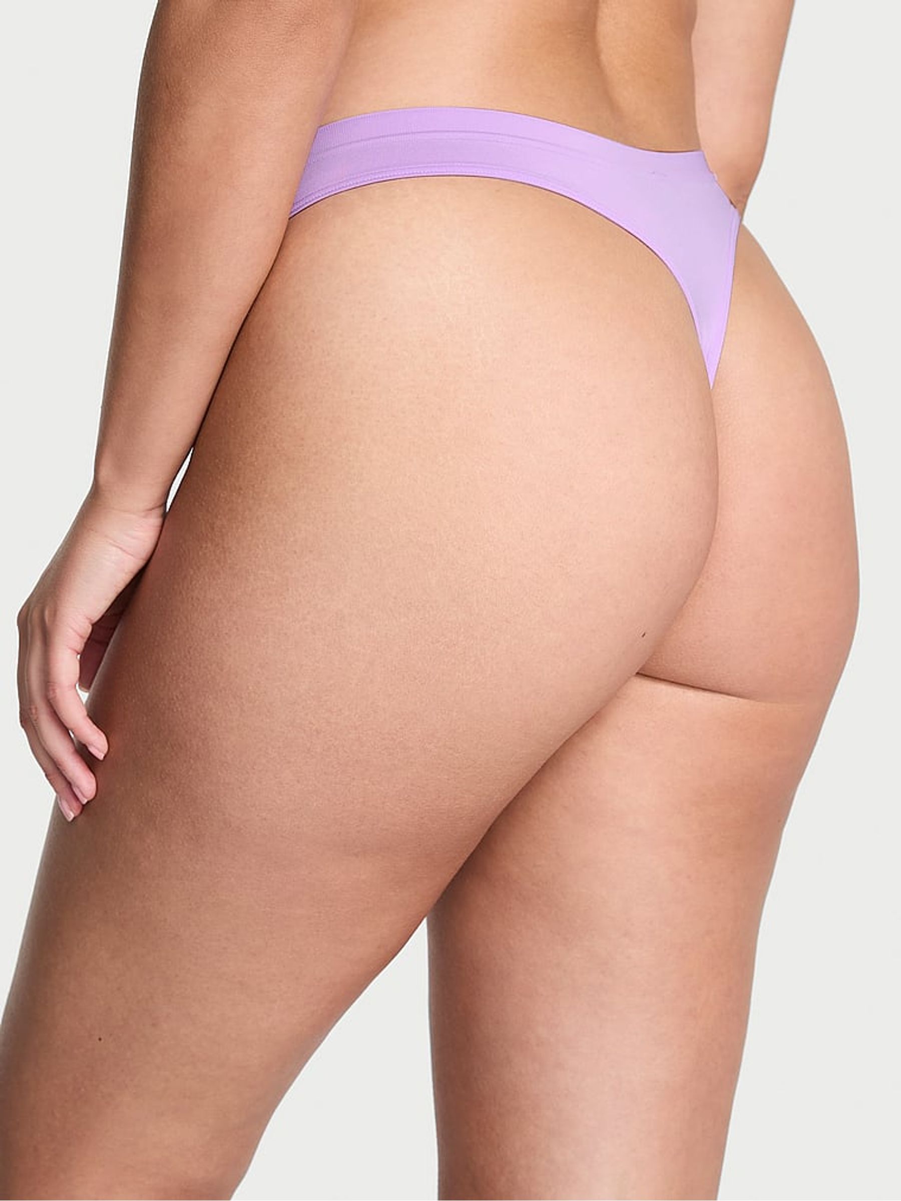Jasmine Purple Thong Knickers - Image 2 of 2