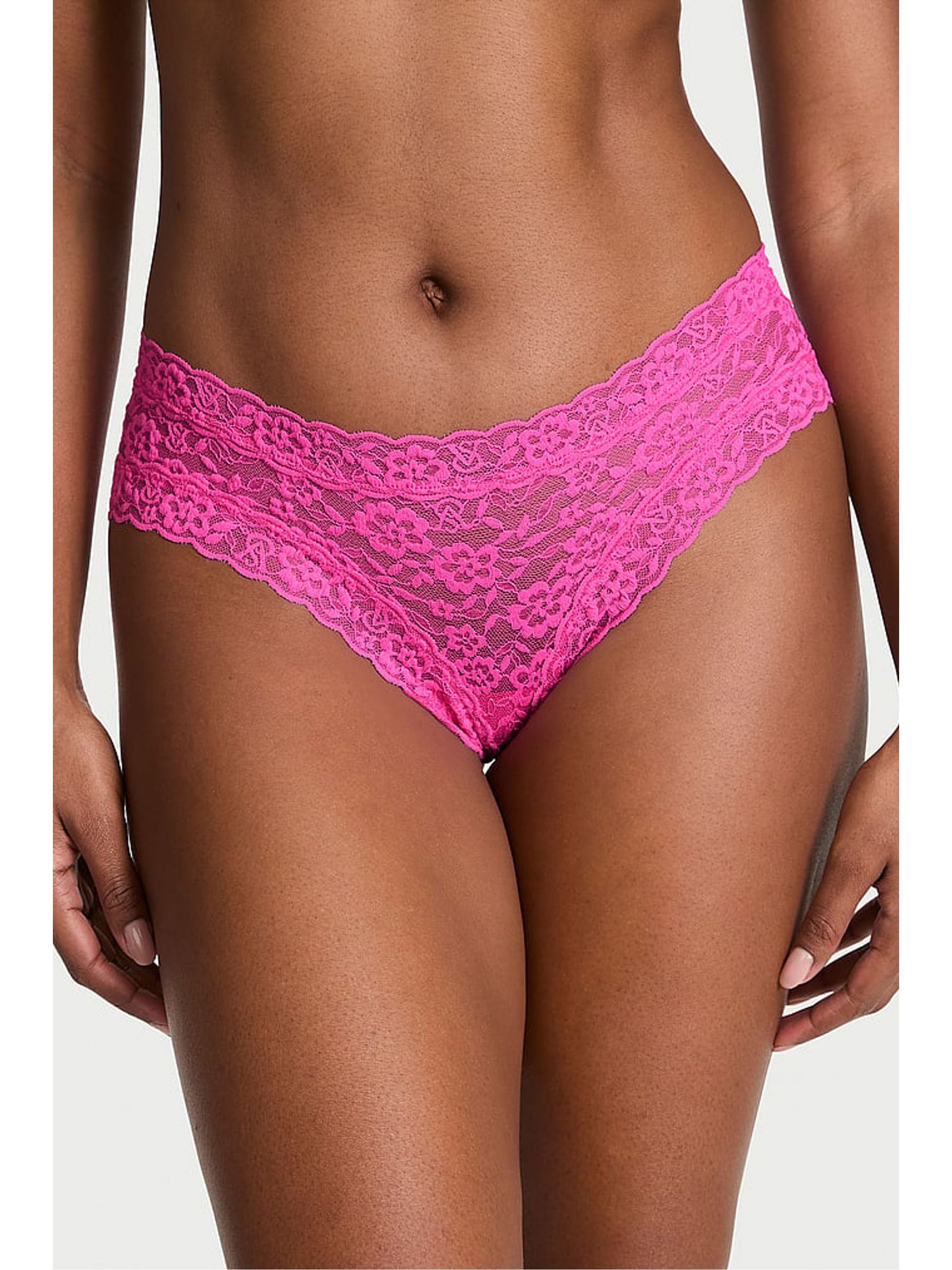 Ultra Pink Cheeky Strappy Back Knickers - Image 1 of 3