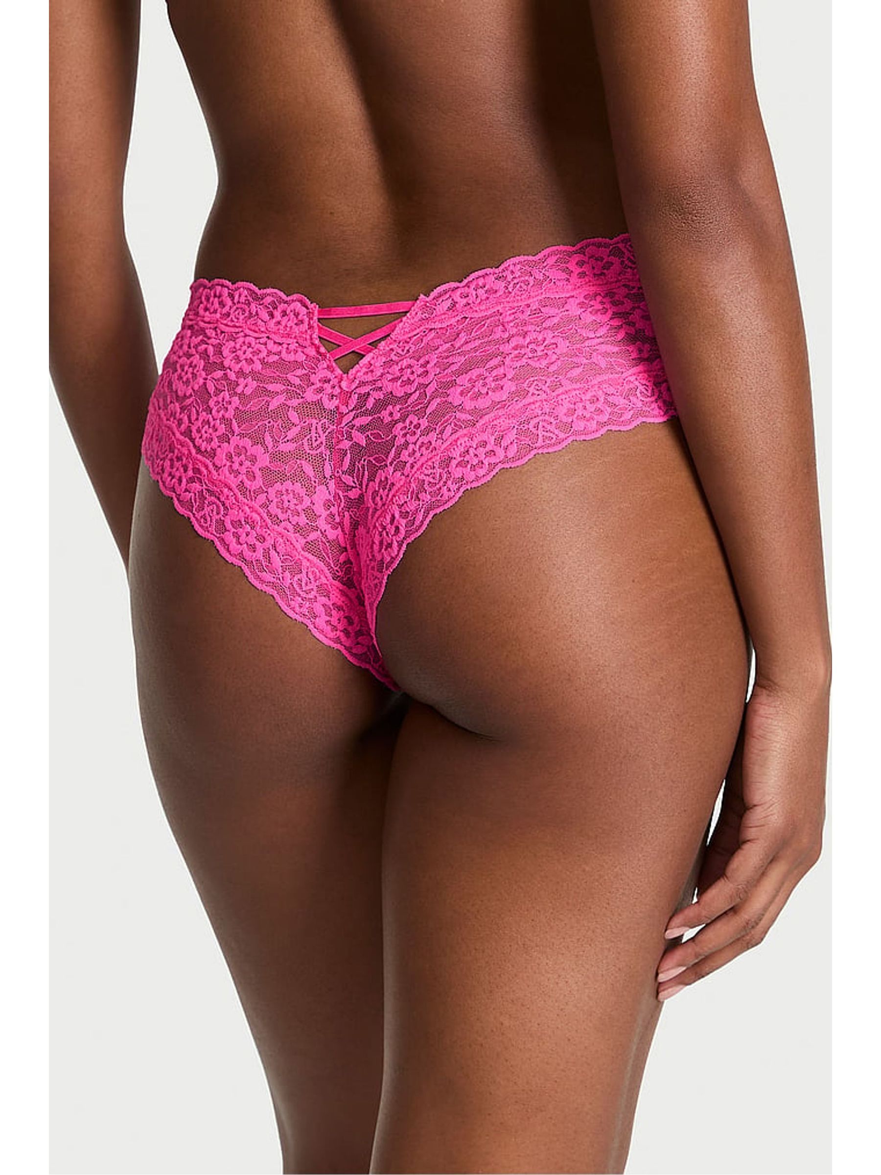 Ultra Pink Cheeky Strappy Back Knickers - Image 2 of 3