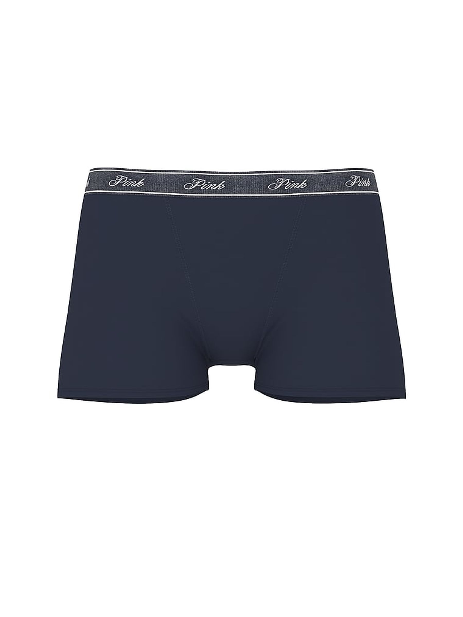 Noir Navy Blue Cotton Logo Knickers - Image 3 of 3