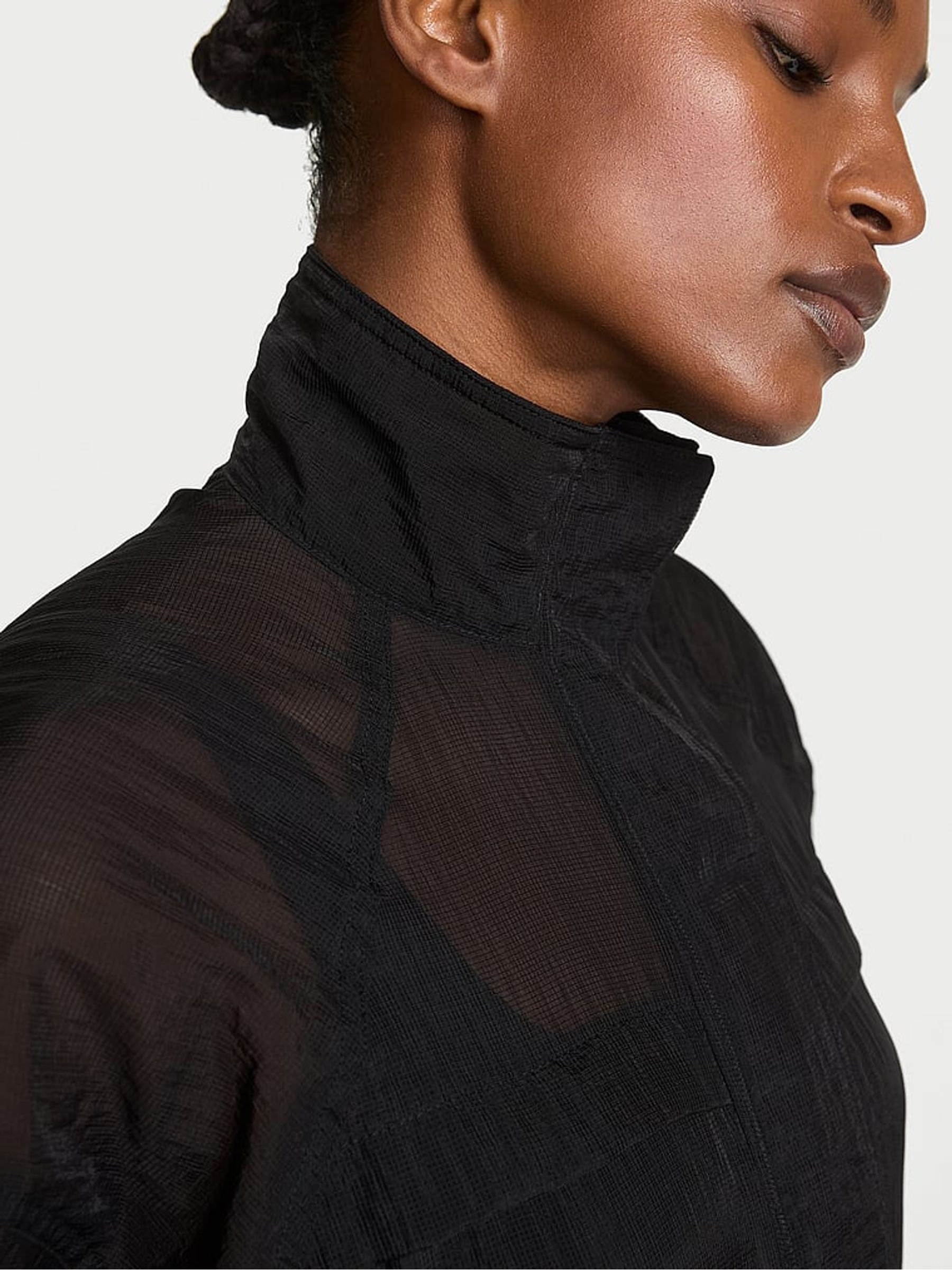 Black Sheer Ripstop Jacket - Image 3 of 5