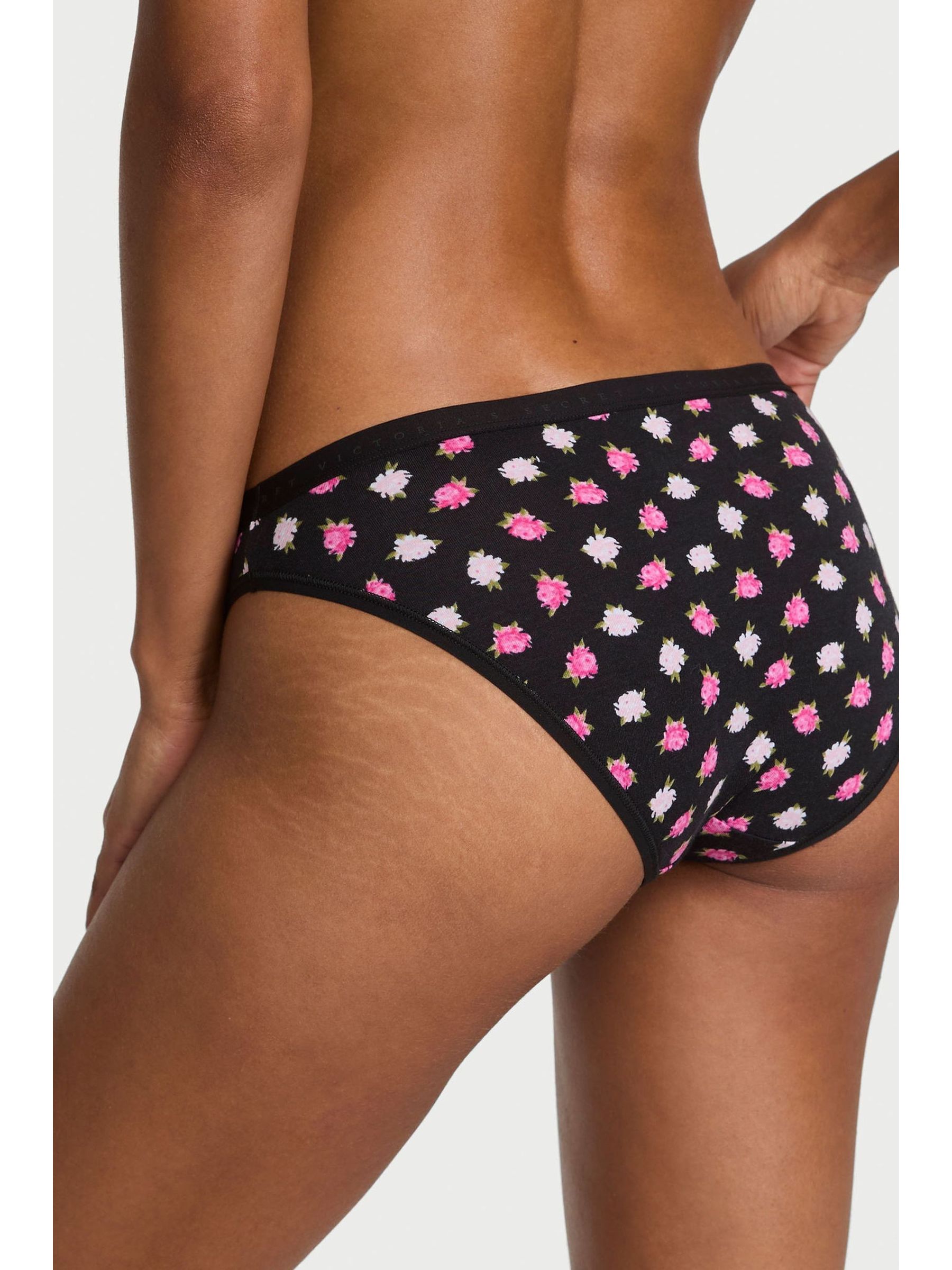Black Floral Bikini Knickers - Image 2 of 3