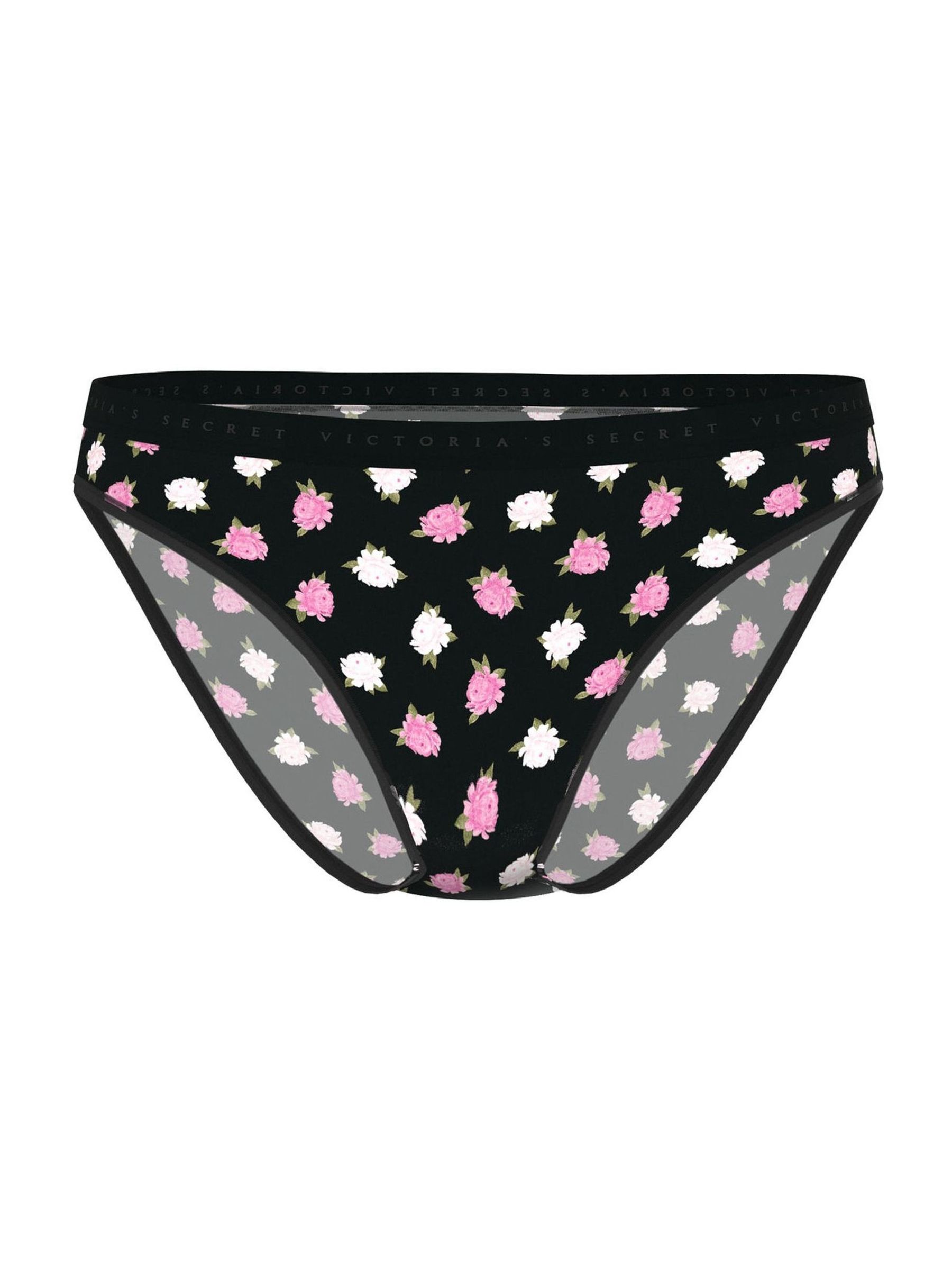 Black Floral Bikini Knickers - Image 3 of 3