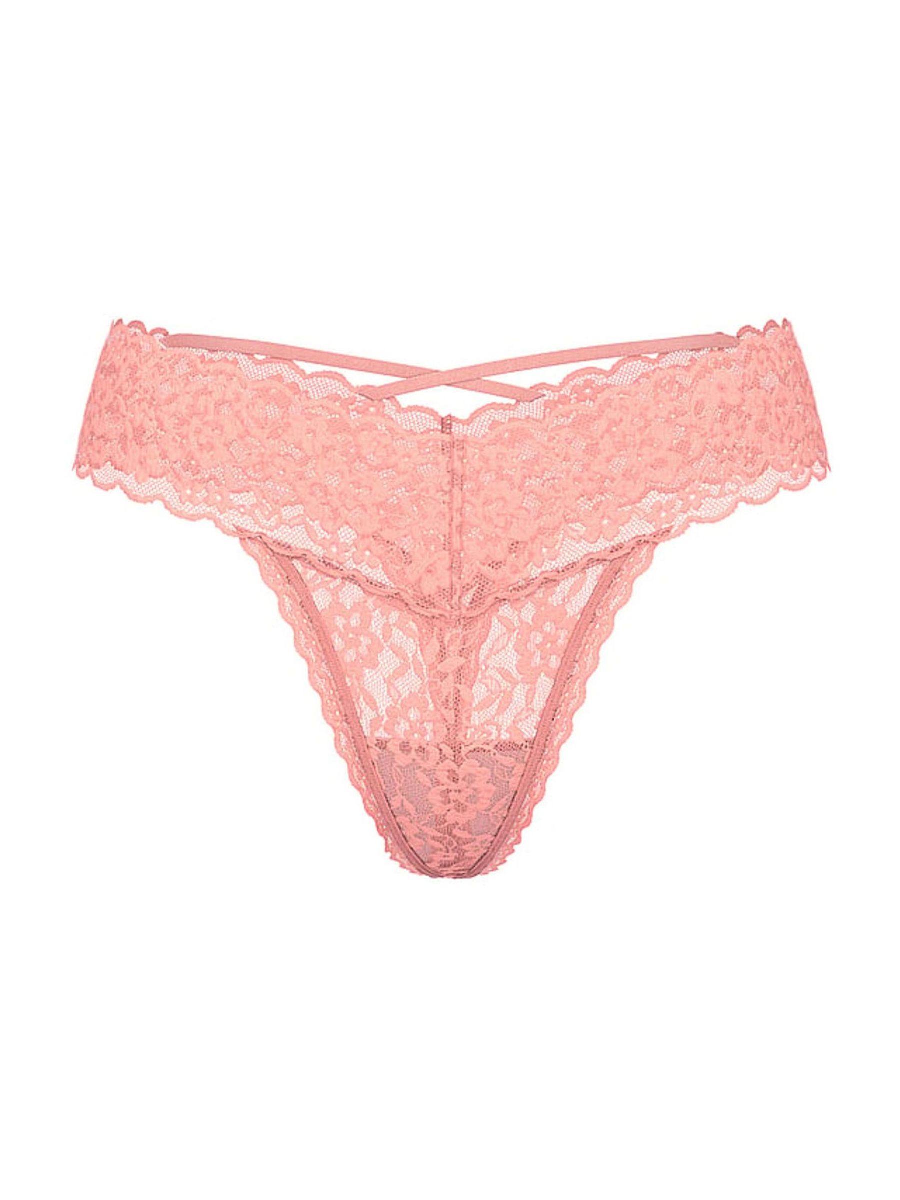 Peachy Orange Thong Strappy Back Knickers - Image 3 of 3