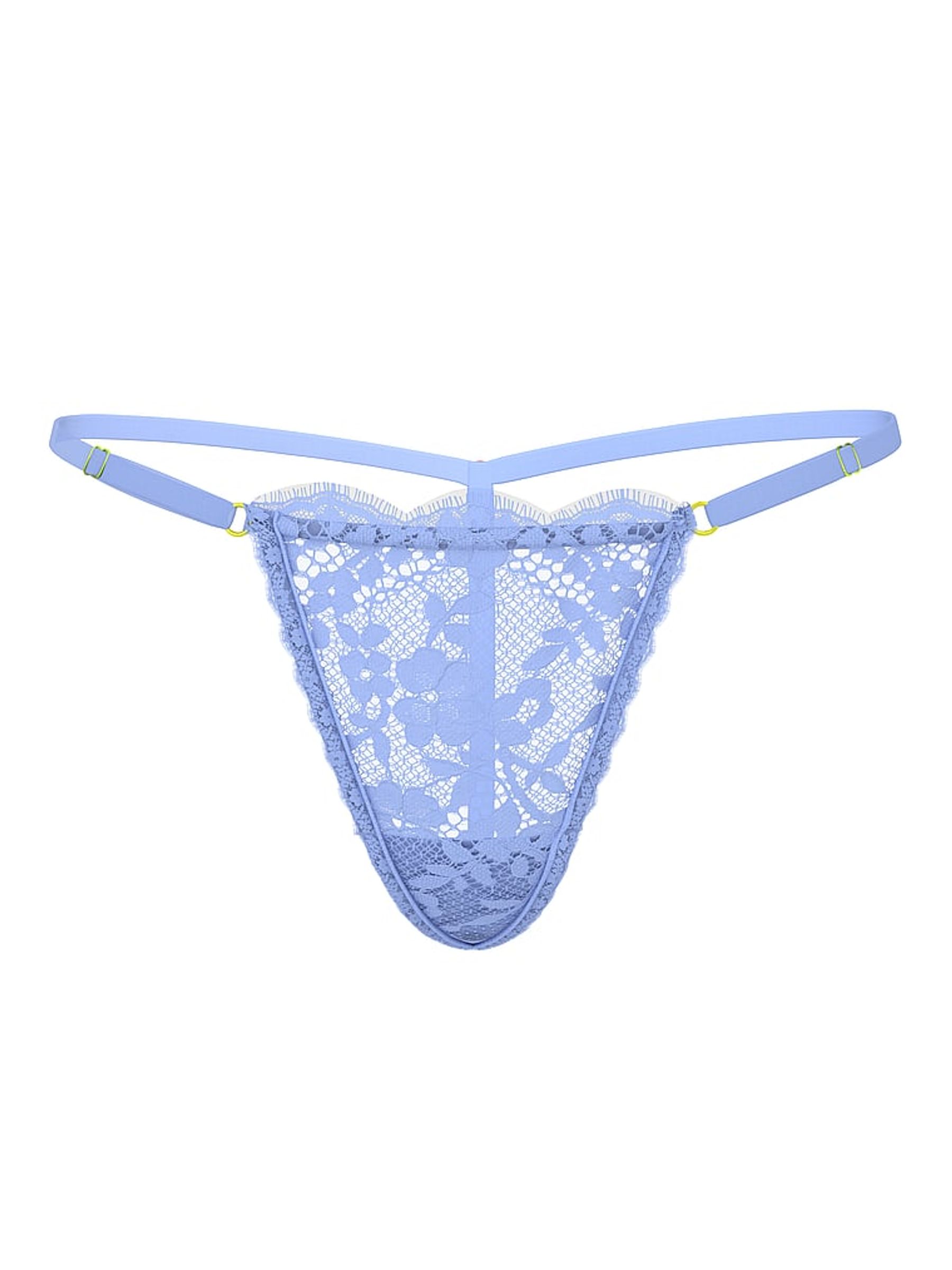 Blue Cameo G String Lace Knickers - Image 3 of 3