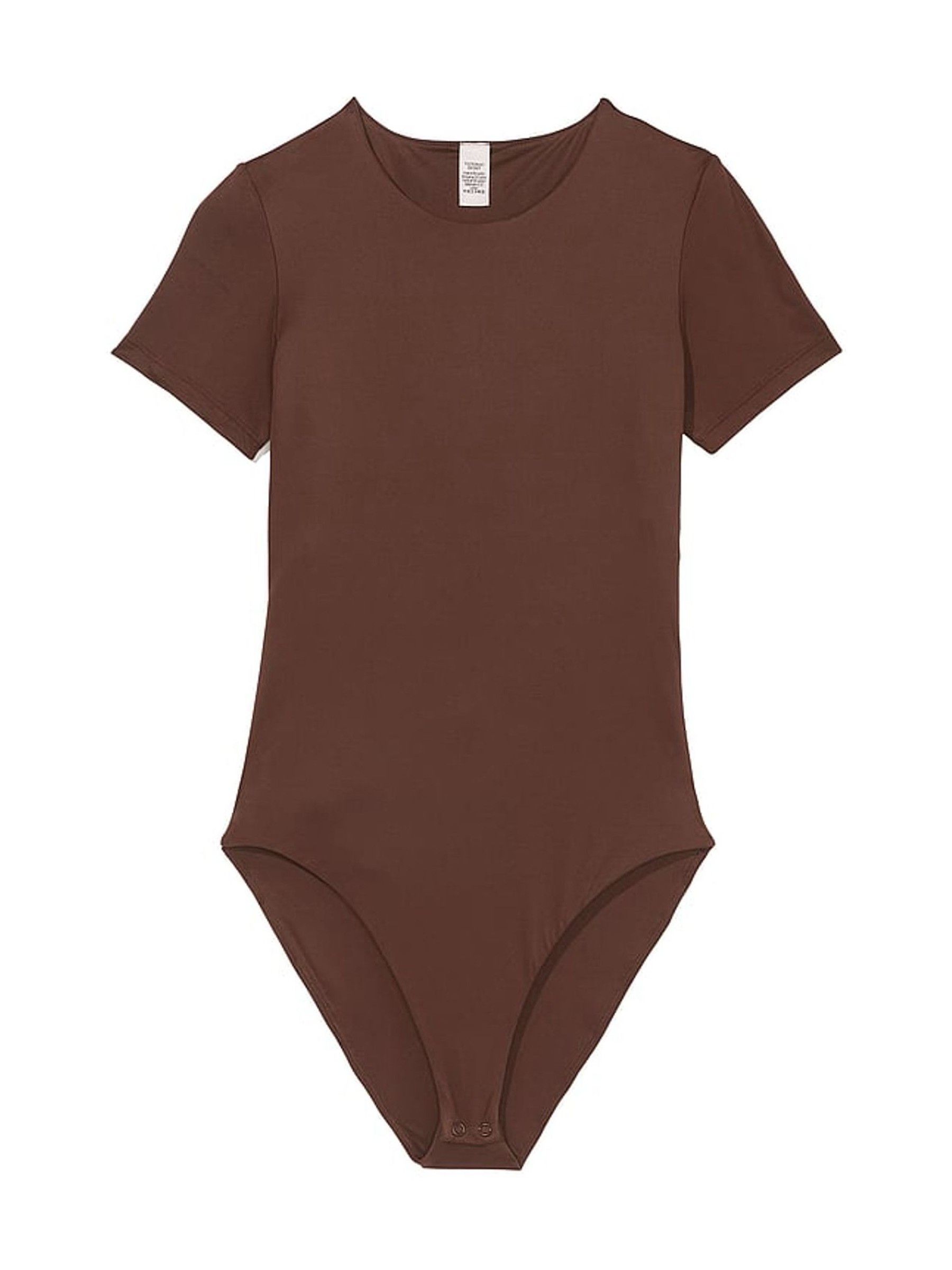 Brown FeatherSoft™ BODYWEAR Short-Sleeve Bodysuit - Image 3 of 3