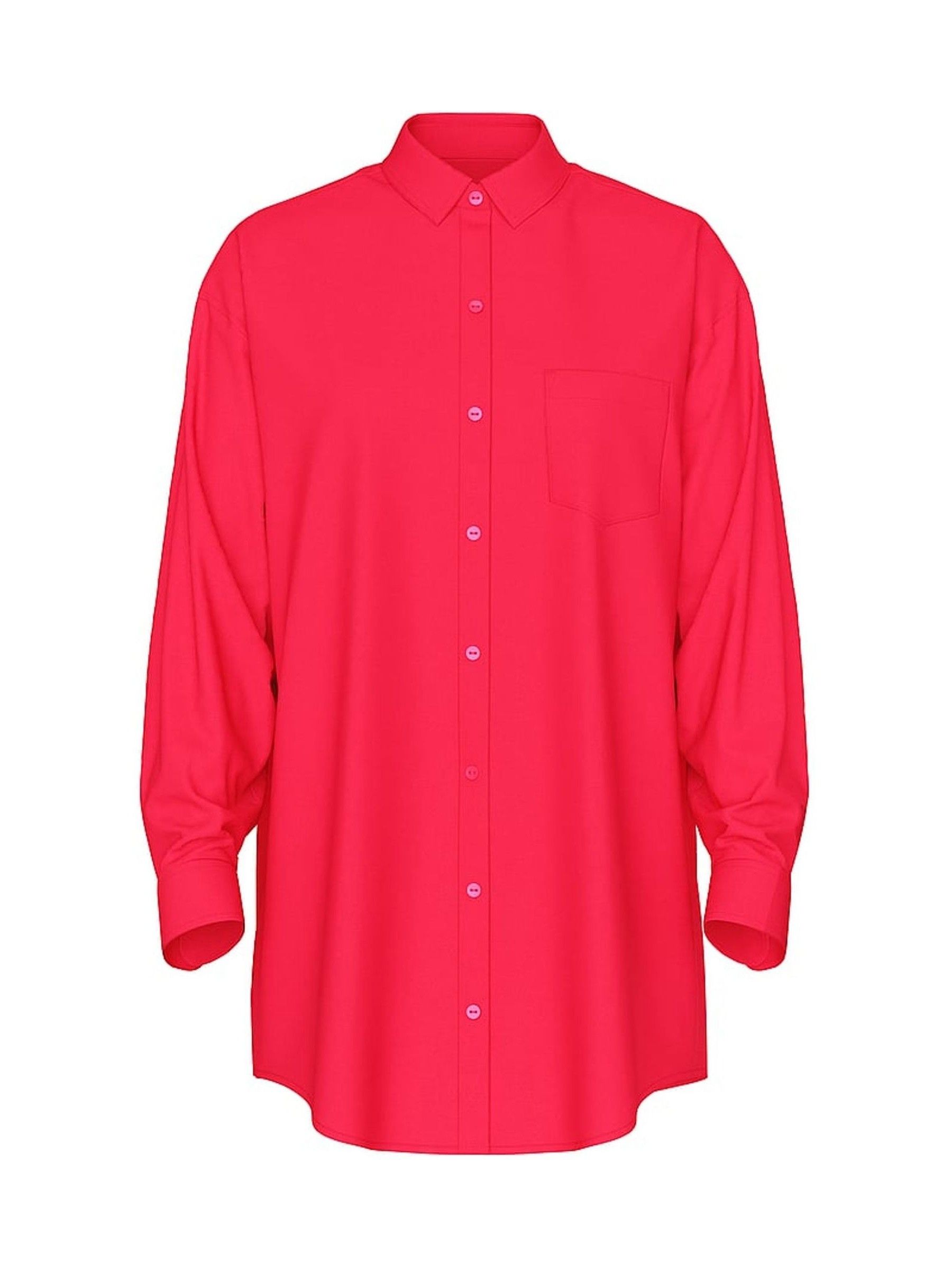 Pink Island Linen Oversized Cover-Up Shirt - Image 3 of 3
