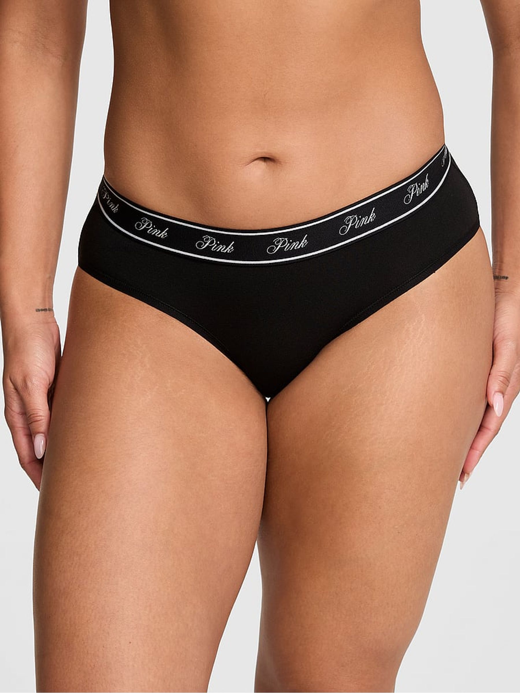 Black Cotton Logo Knickers - Image 1 of 2