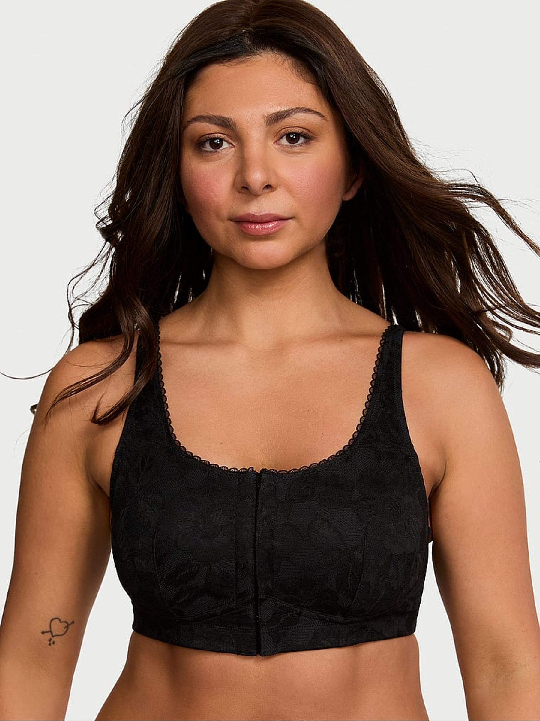 Black Lace Mastectomy Bra - Image 1 of 4