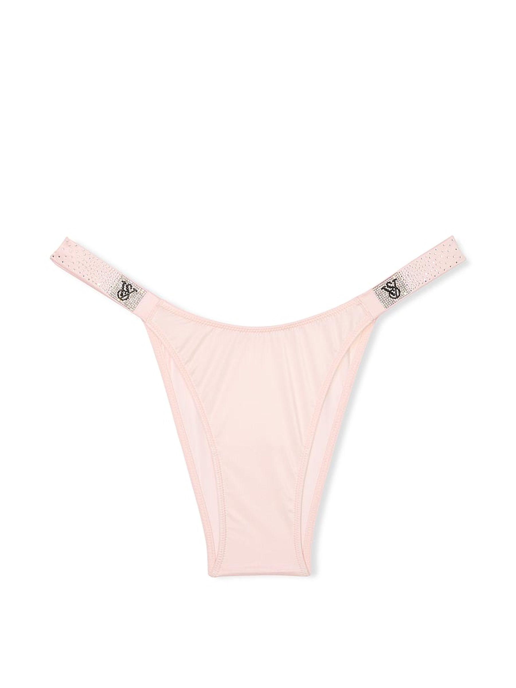 Angel Pink Brazilian Scattered Shine Strap Knickers - Image 3 of 3