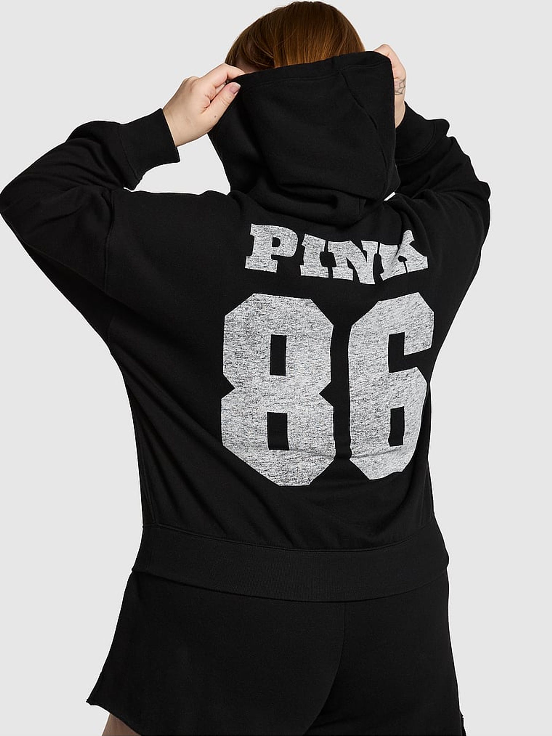 Black Fleece Zip Up Hoodie - Image 3 of 3