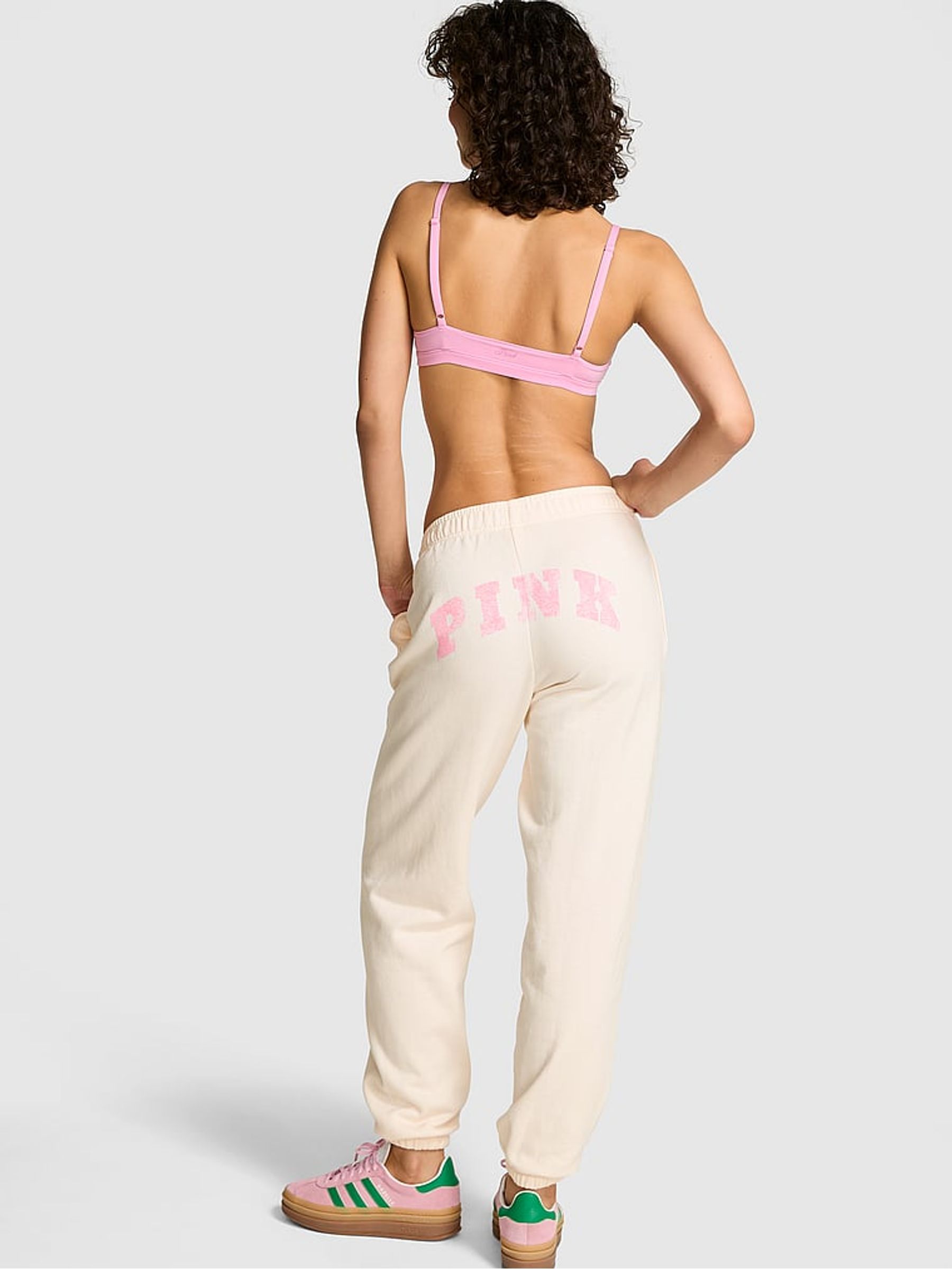 Winter White Fleece Joggers - Image 2 of 3