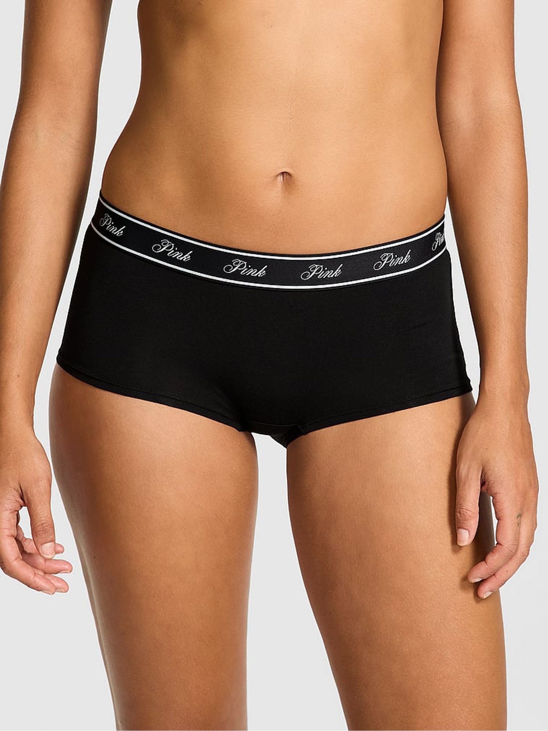 Black Cotton Logo Knickers - Image 1 of 3