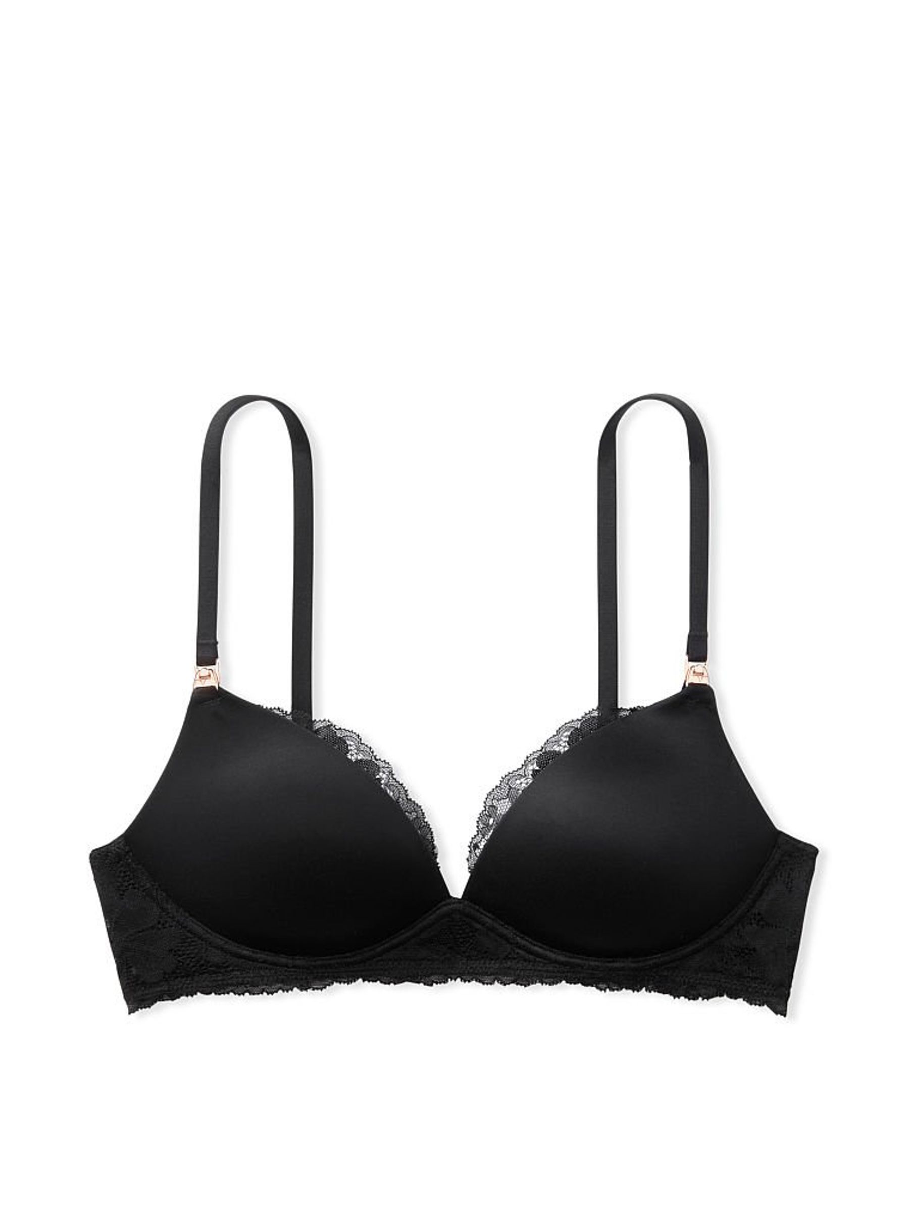 Black Non Wired Lightly Lined Lace Wing Nursing Bra - Image 3 of 3