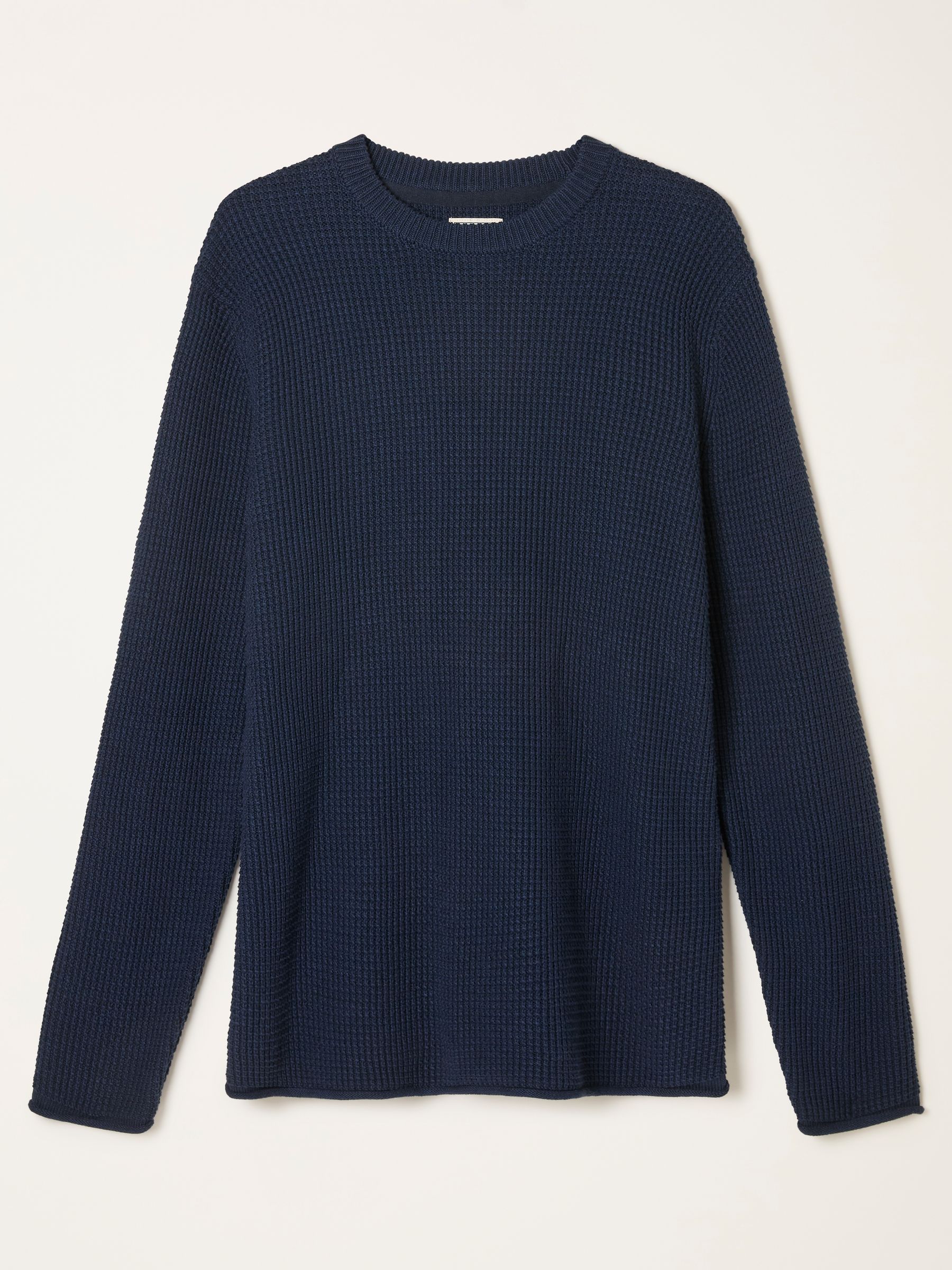 Penrith Navy Crew Neck Knitted Jumper - Image 6 of 6