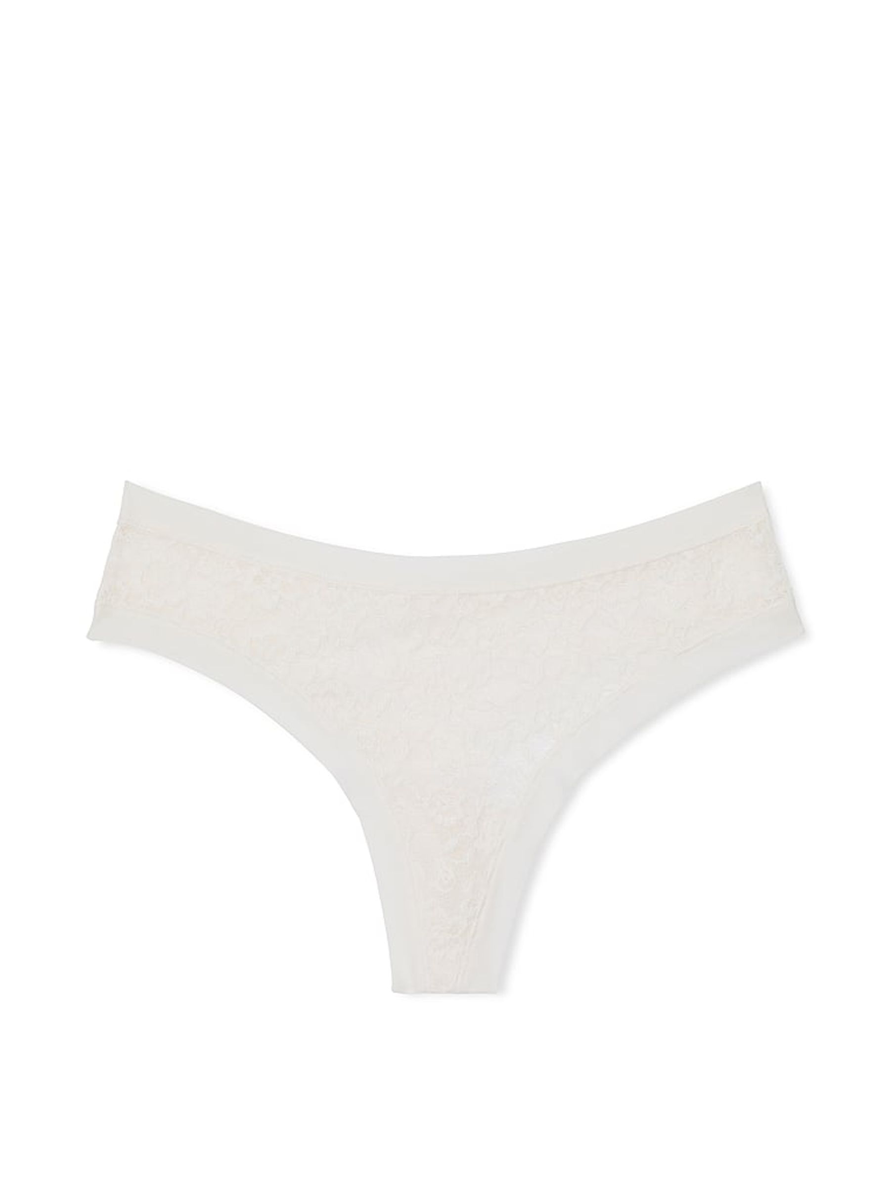 Coconut White Thong Lace Knickers - Image 3 of 3