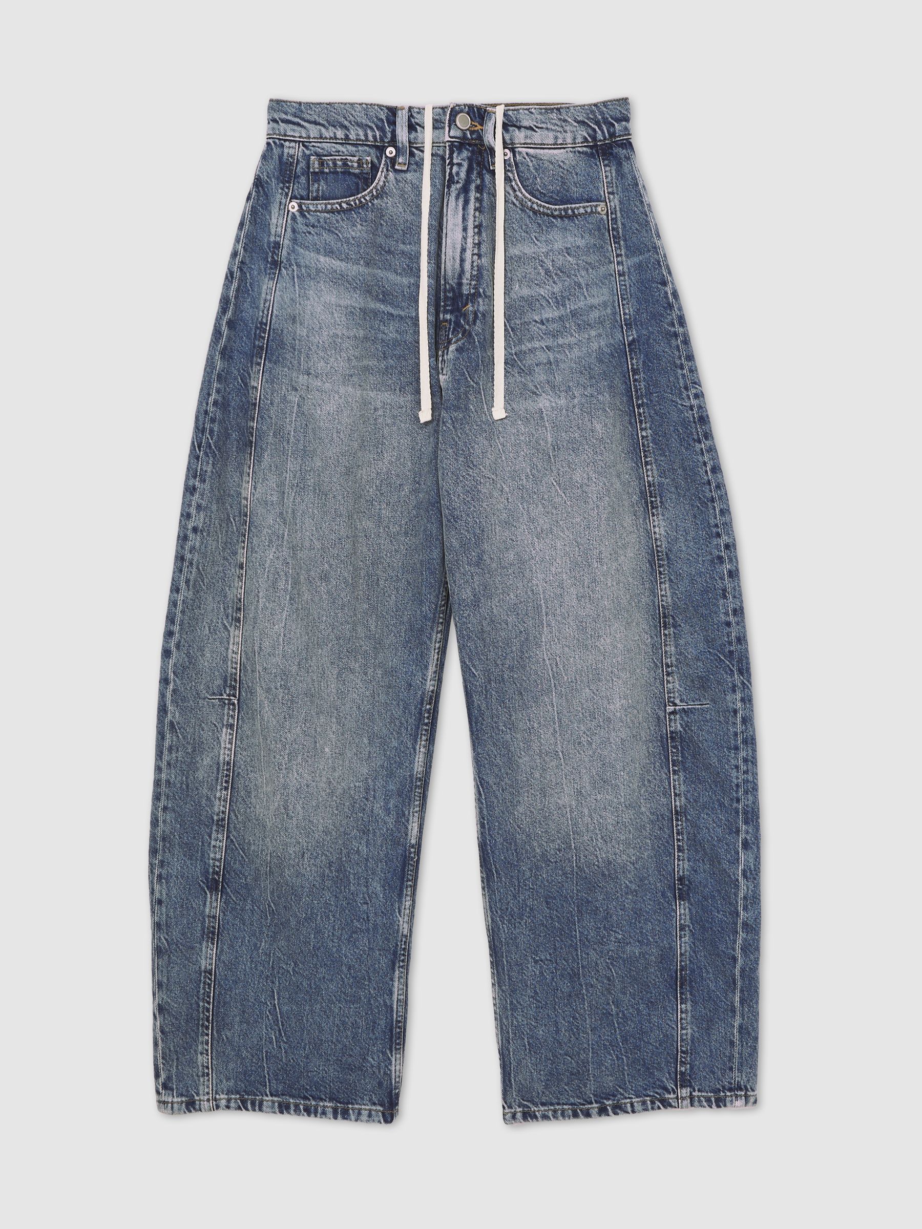 Good American Oversized Barrel Jeans in Indigo Blue - Image 2 of 6