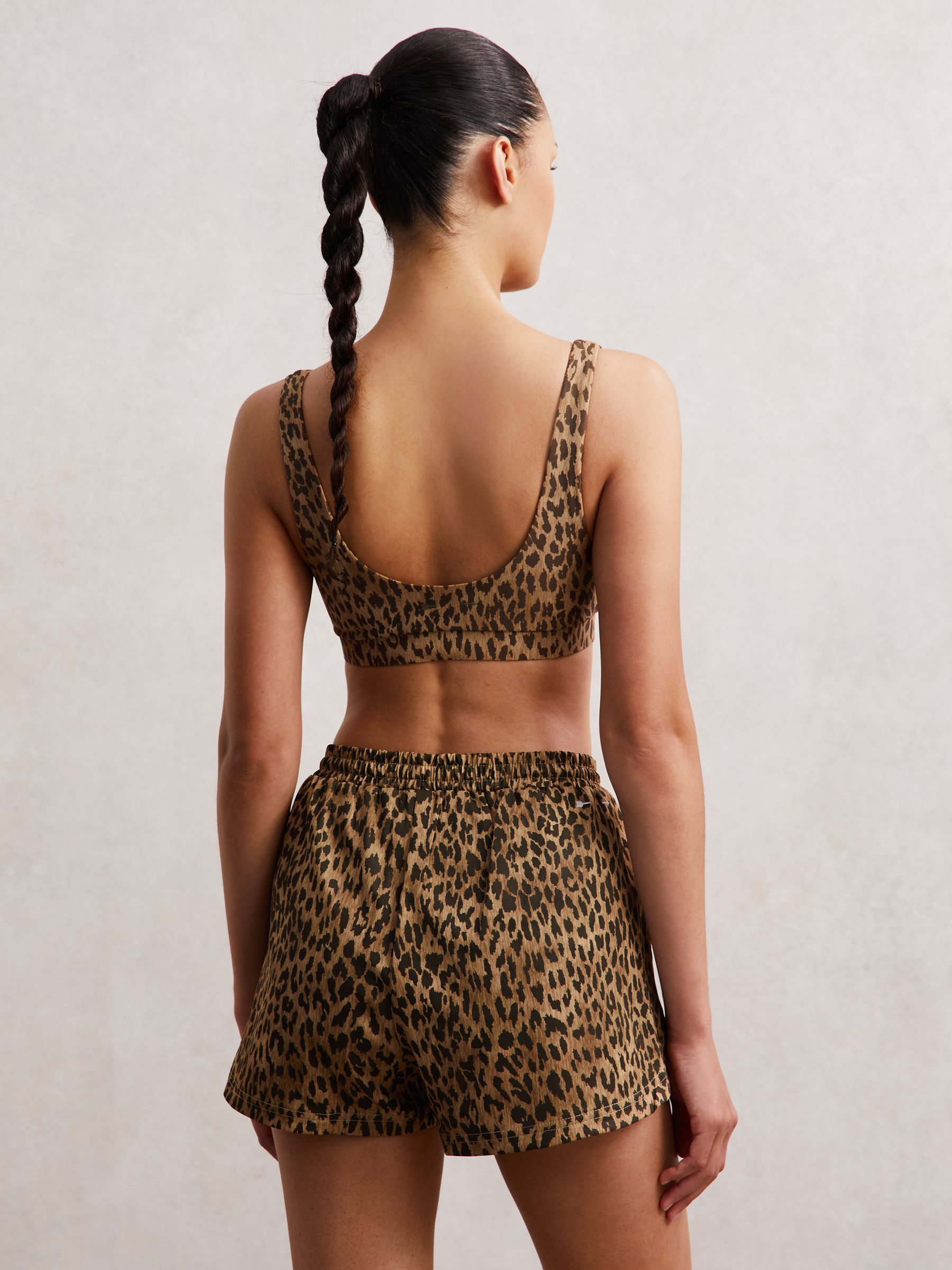 Shorts in Brown Print - Image 4 of 5