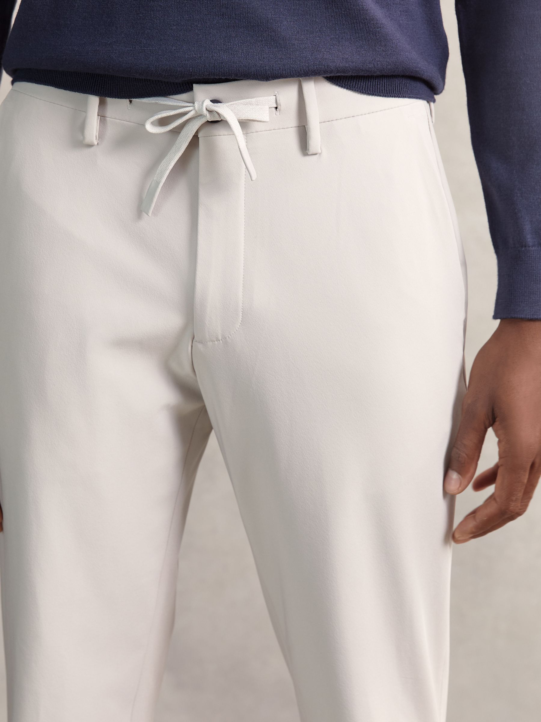 Technical Stretch Relaxed Trousers in Ice Blue - Image 3 of 6
