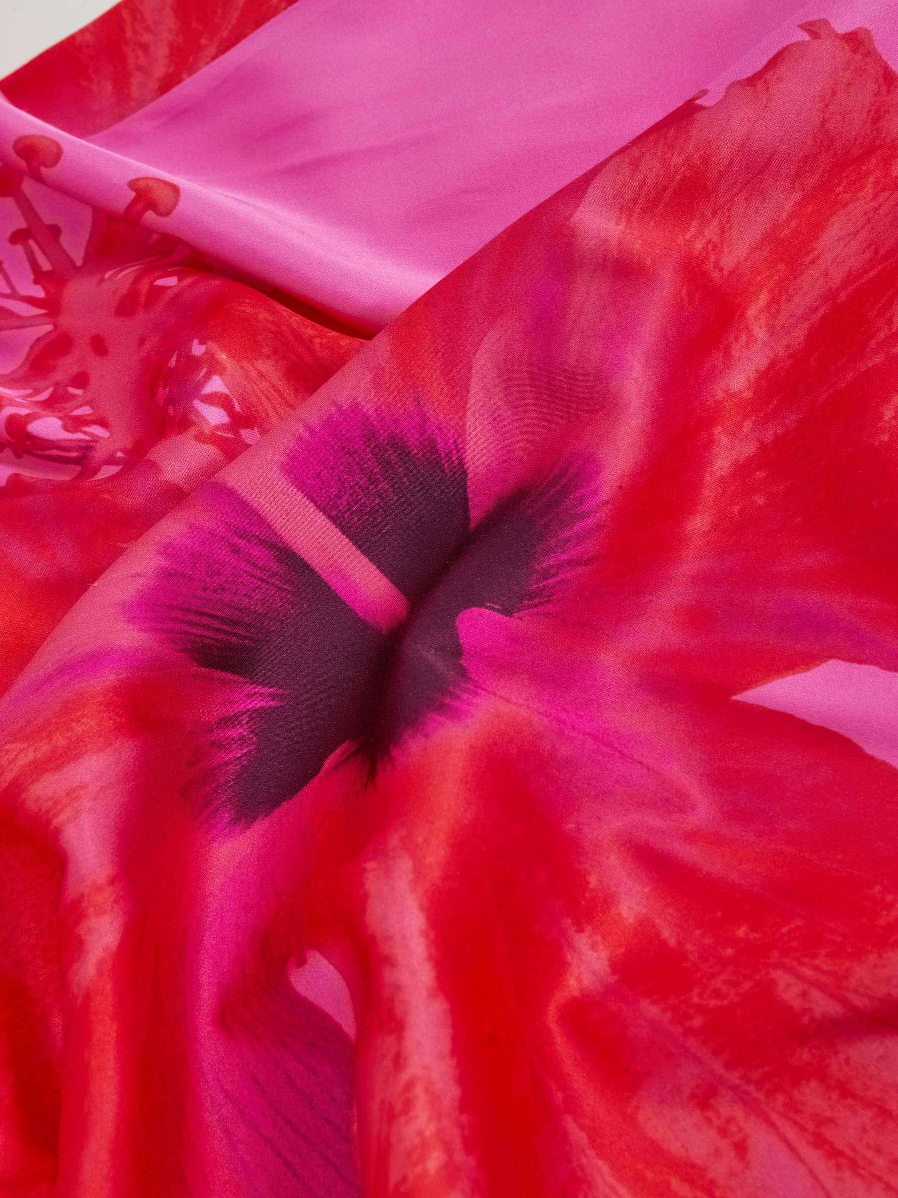 Good American Satin Floral Maxi Dress in Pink - Image 5 of 5