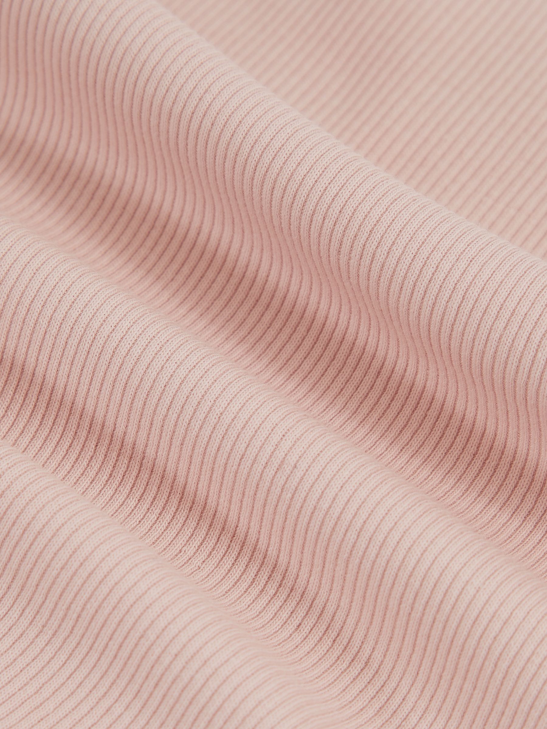 9-13 yrs Stretch-Cotton Ribbed Vest in Pink - Image 4 of 4