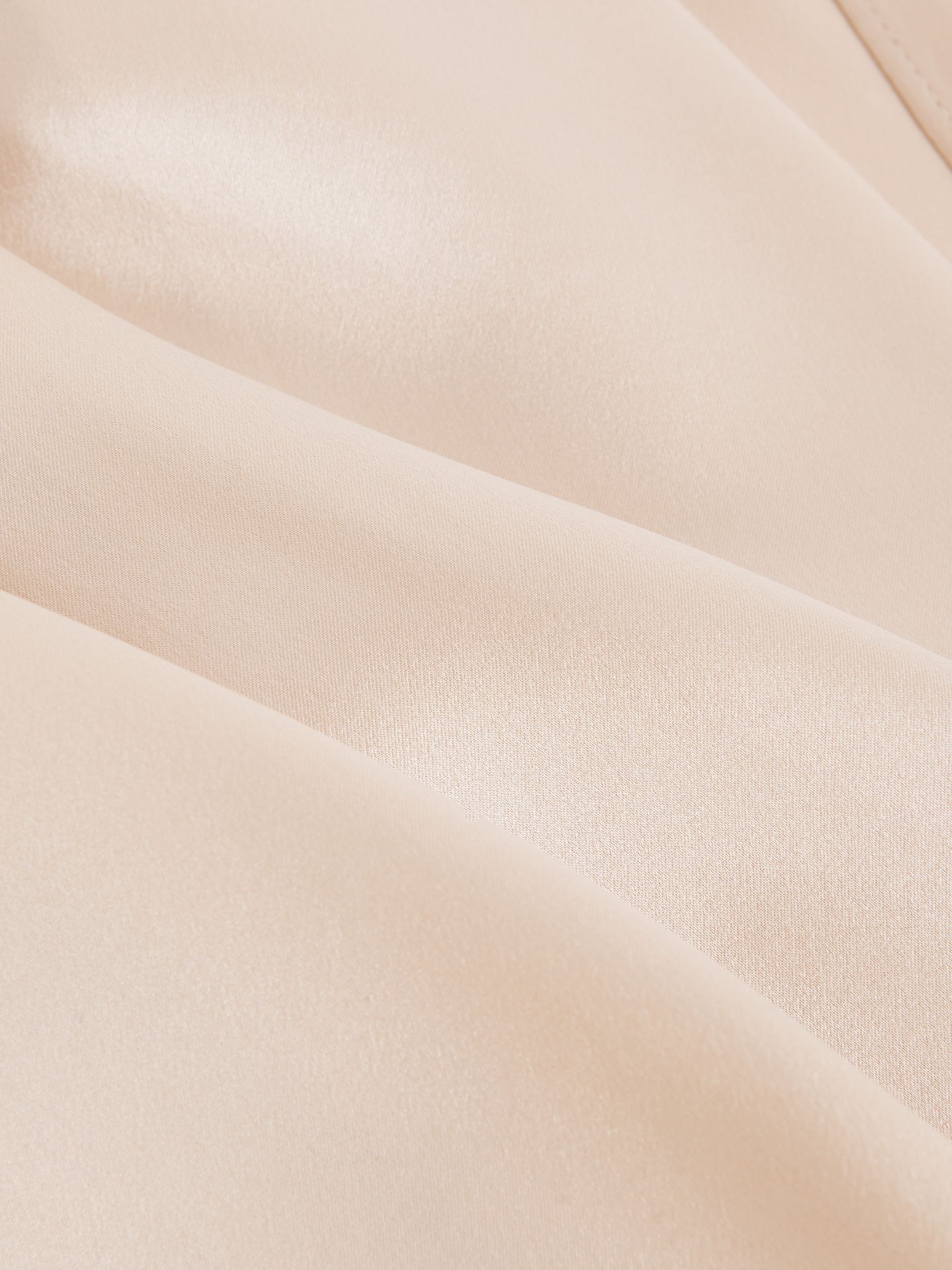 Silk Draped Sleeveless Top in Champagne Neutral - Image 6 of 6