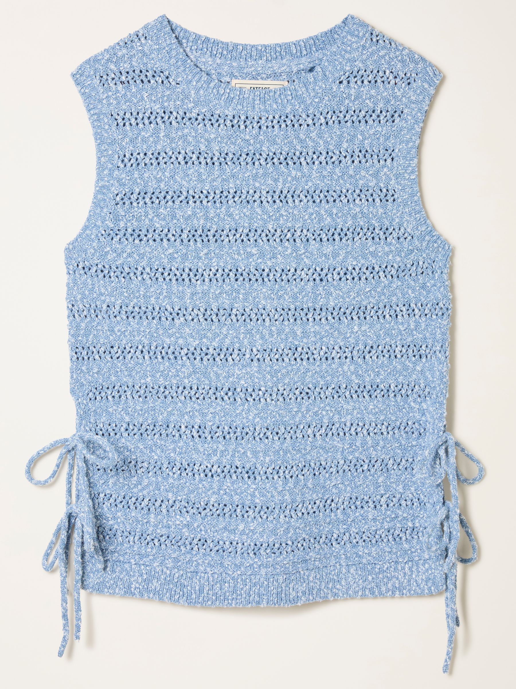 Willa Chambray Blue Knitted Tank - Image 6 of 6