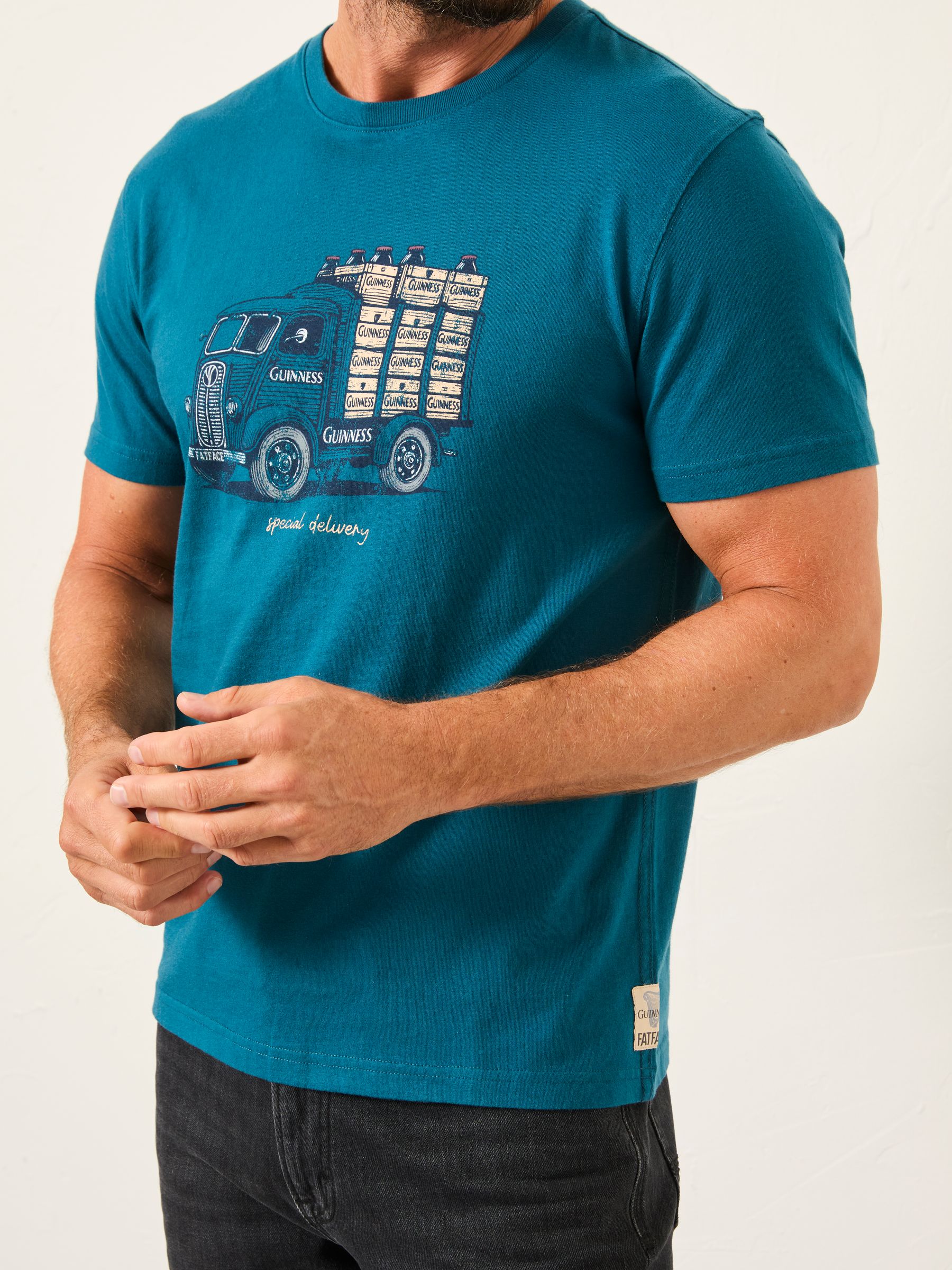 Blue Guinness Lorry Graphic T-Shirt - Image 4 of 5