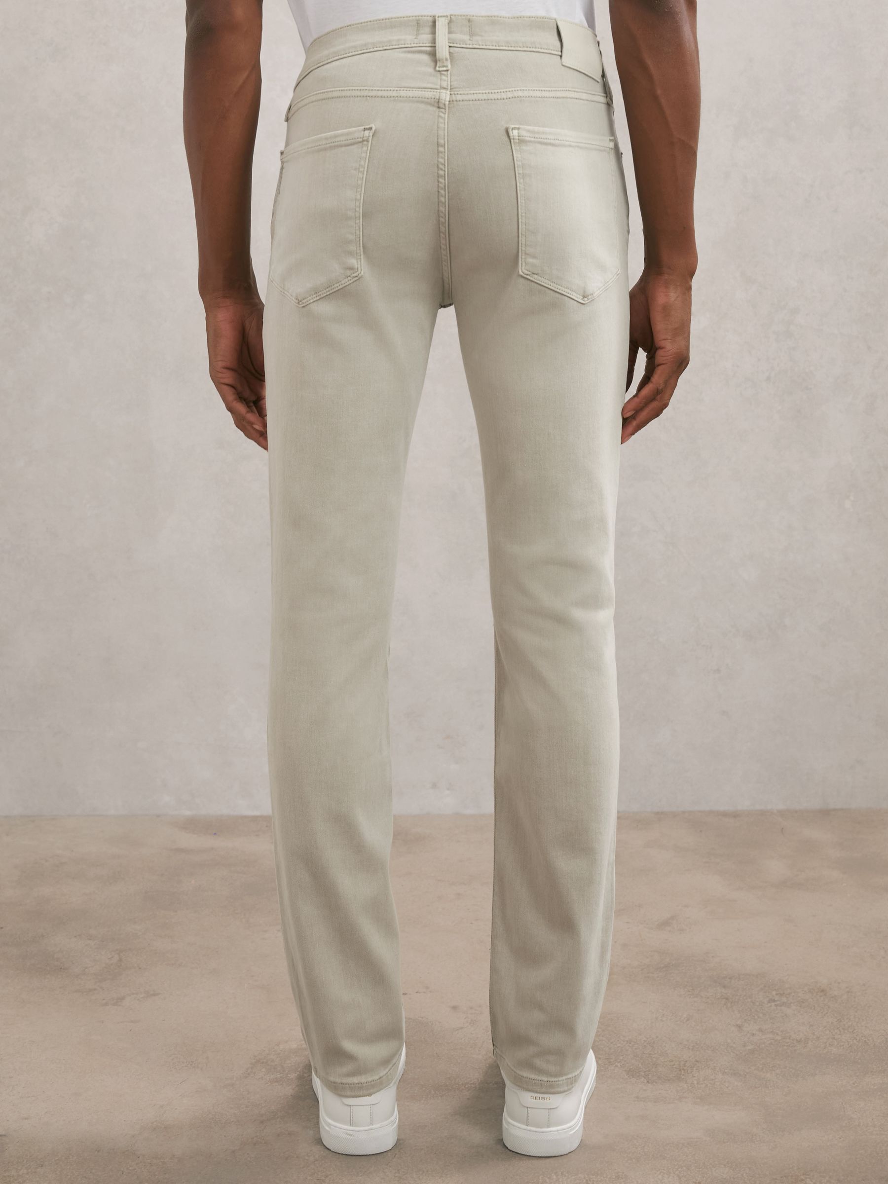 Paige Federal Jeans in Light Grey - Image 4 of 5