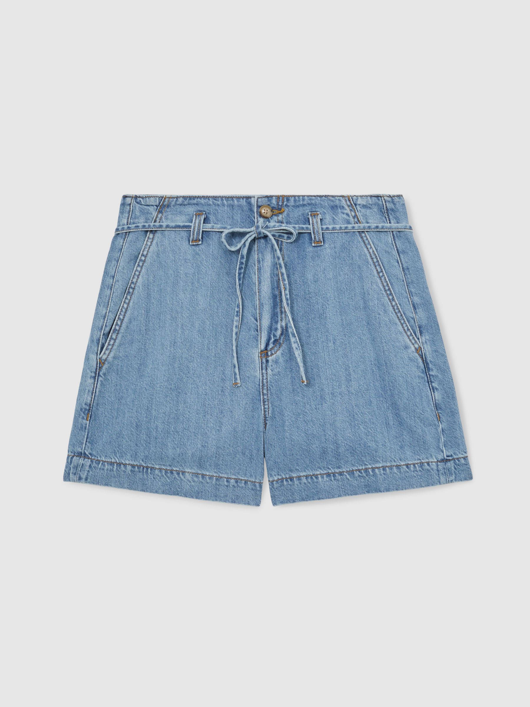 Paige Anessa Shorts in Light Blue - Image 2 of 5