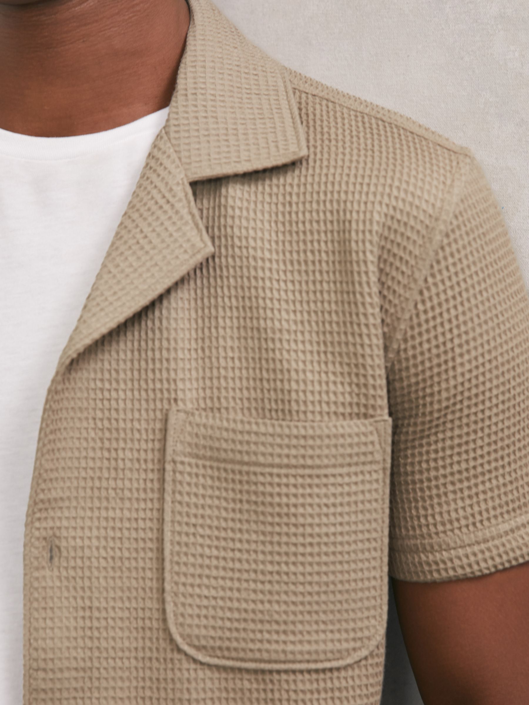 Paige Agoura Shirt in Light Brown - Image 3 of 5