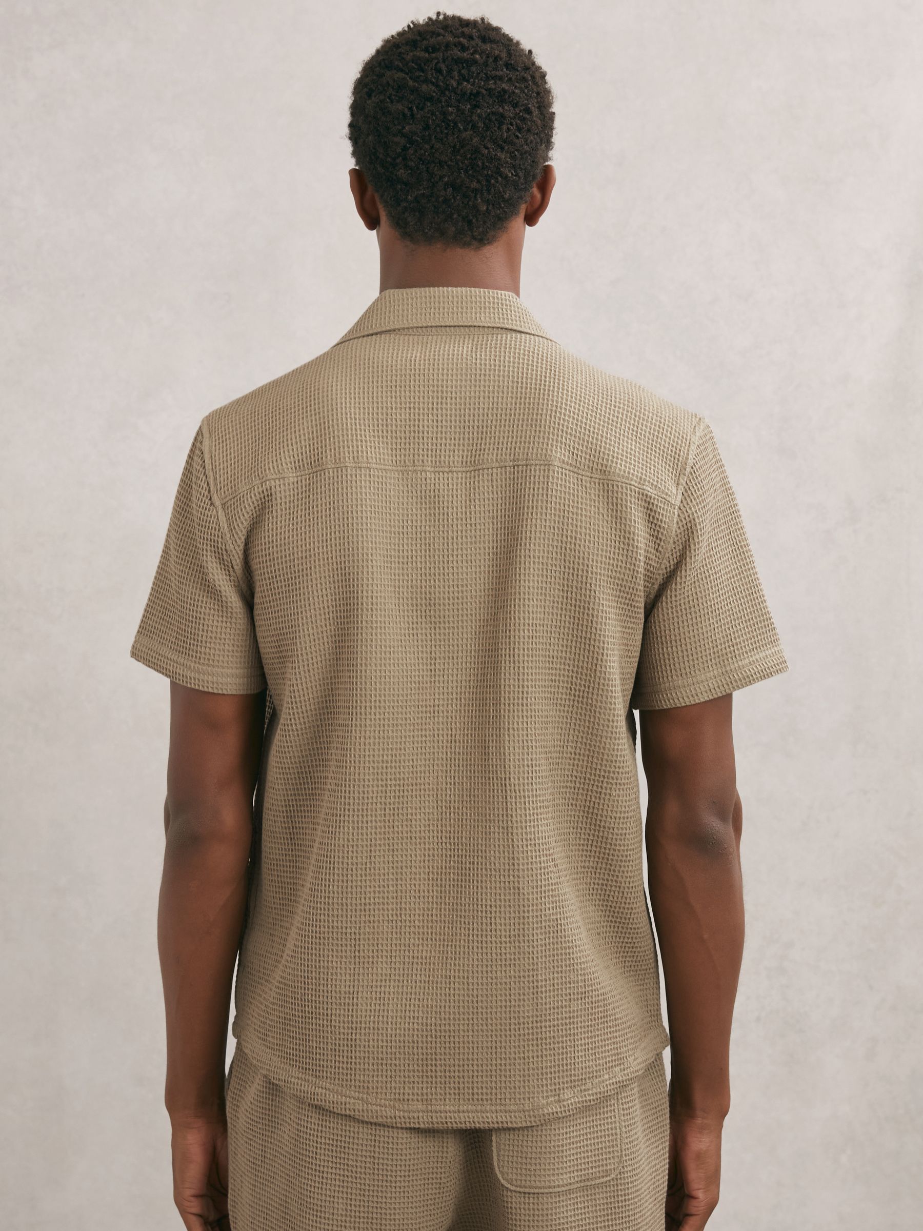 Paige Agoura Shirt in Light Brown - Image 4 of 5