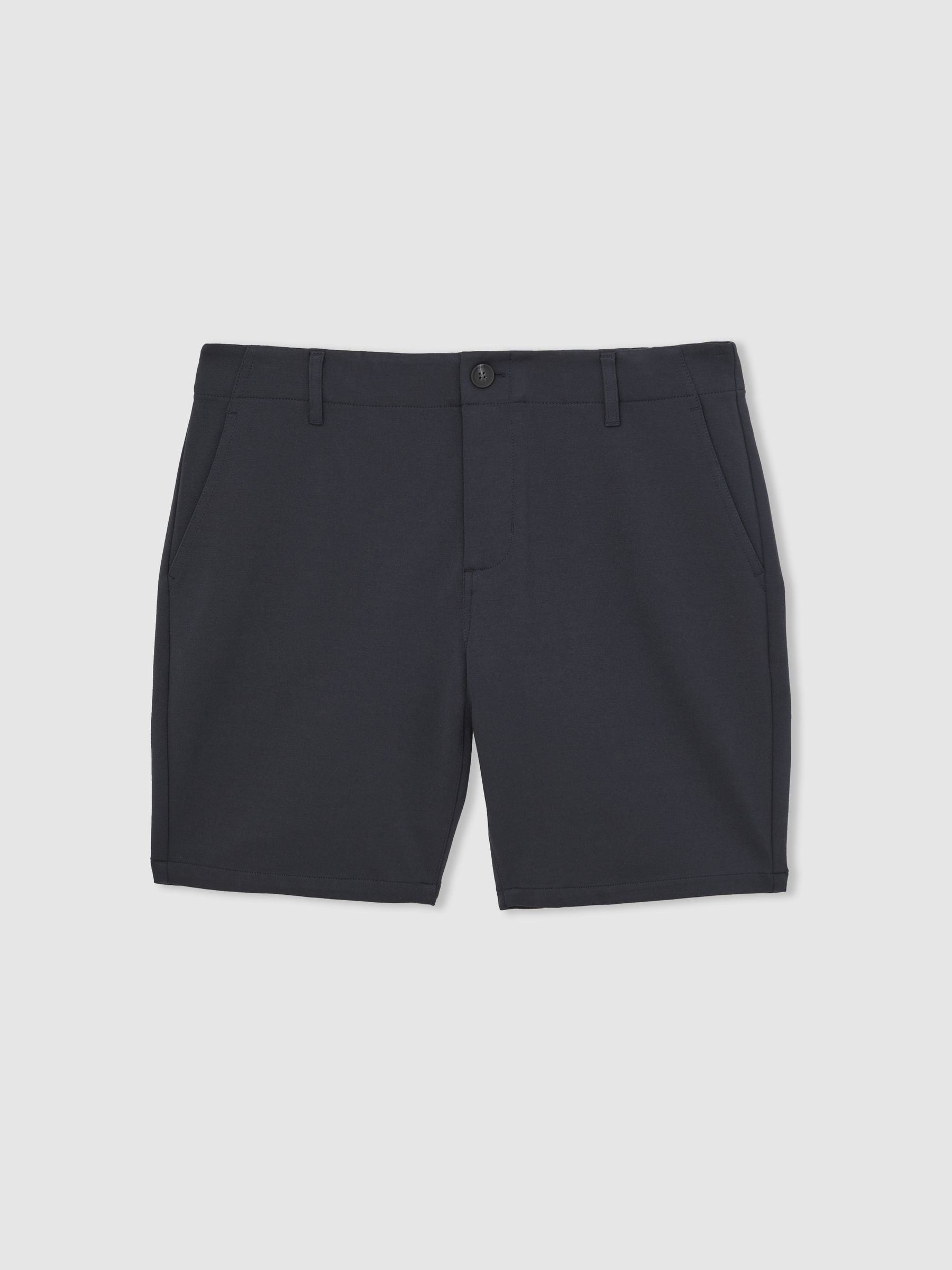 Paige Slim-Fit Stretch Shorts in Moon Shadow Blue - Image 2 of 6