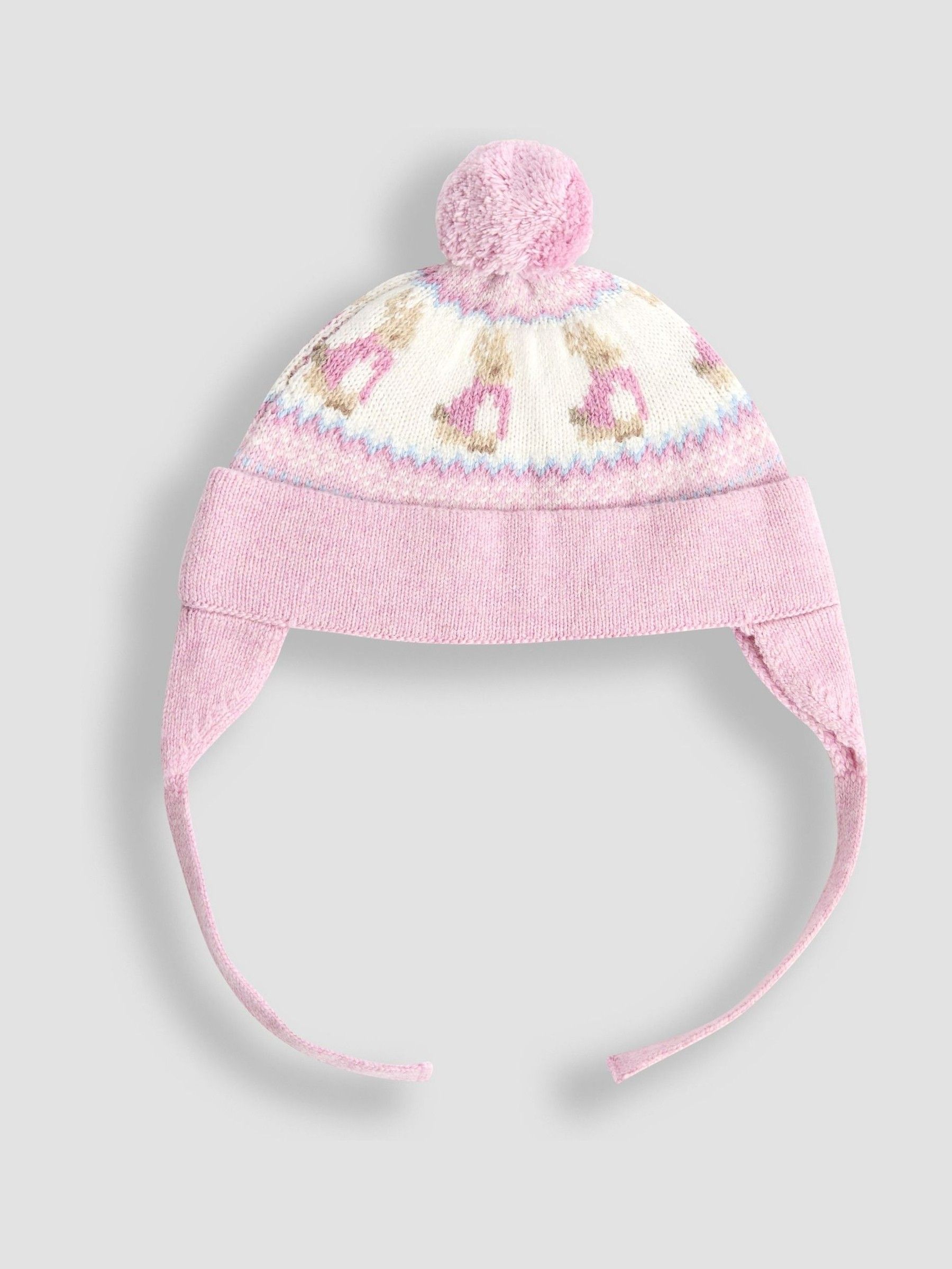 Pink Peter Rabbit™ Knit Bobble Hat - Image 1 of 3