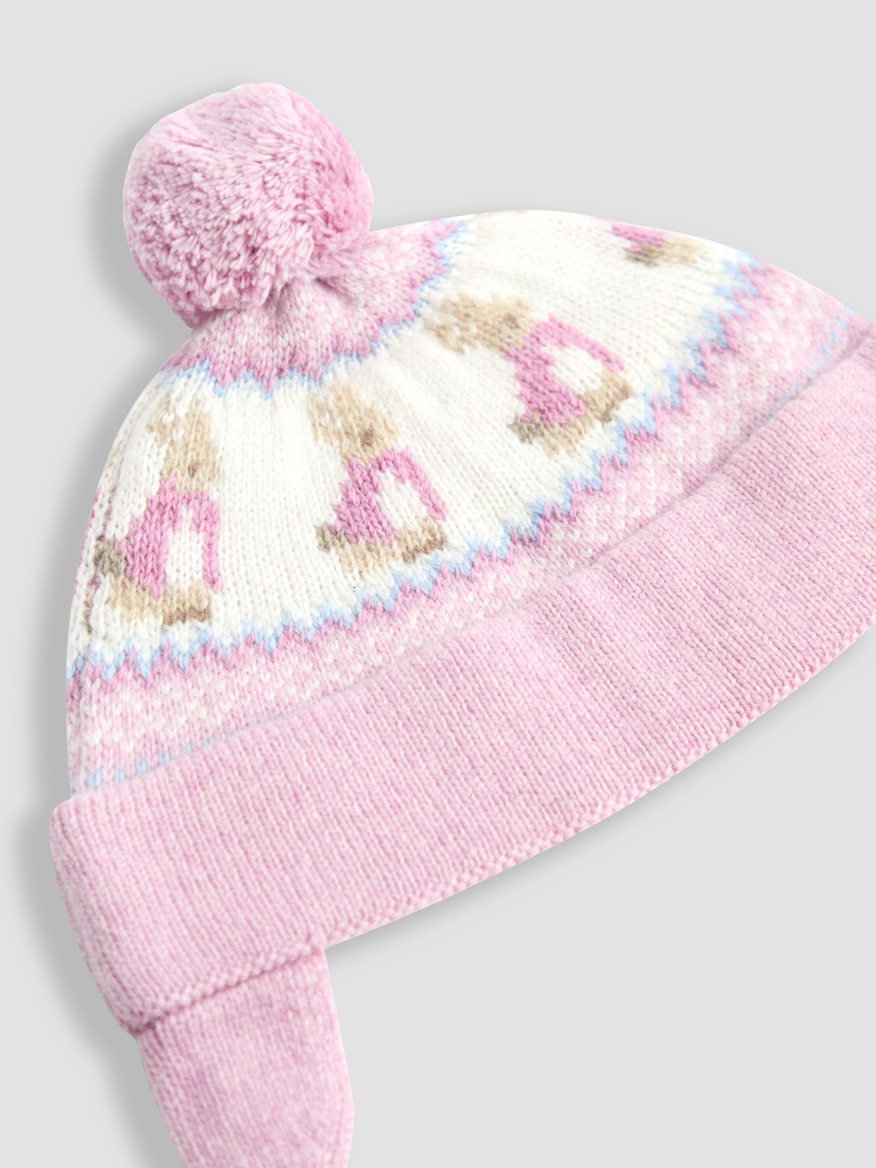 Pink Peter Rabbit™ Knit Bobble Hat - Image 2 of 3